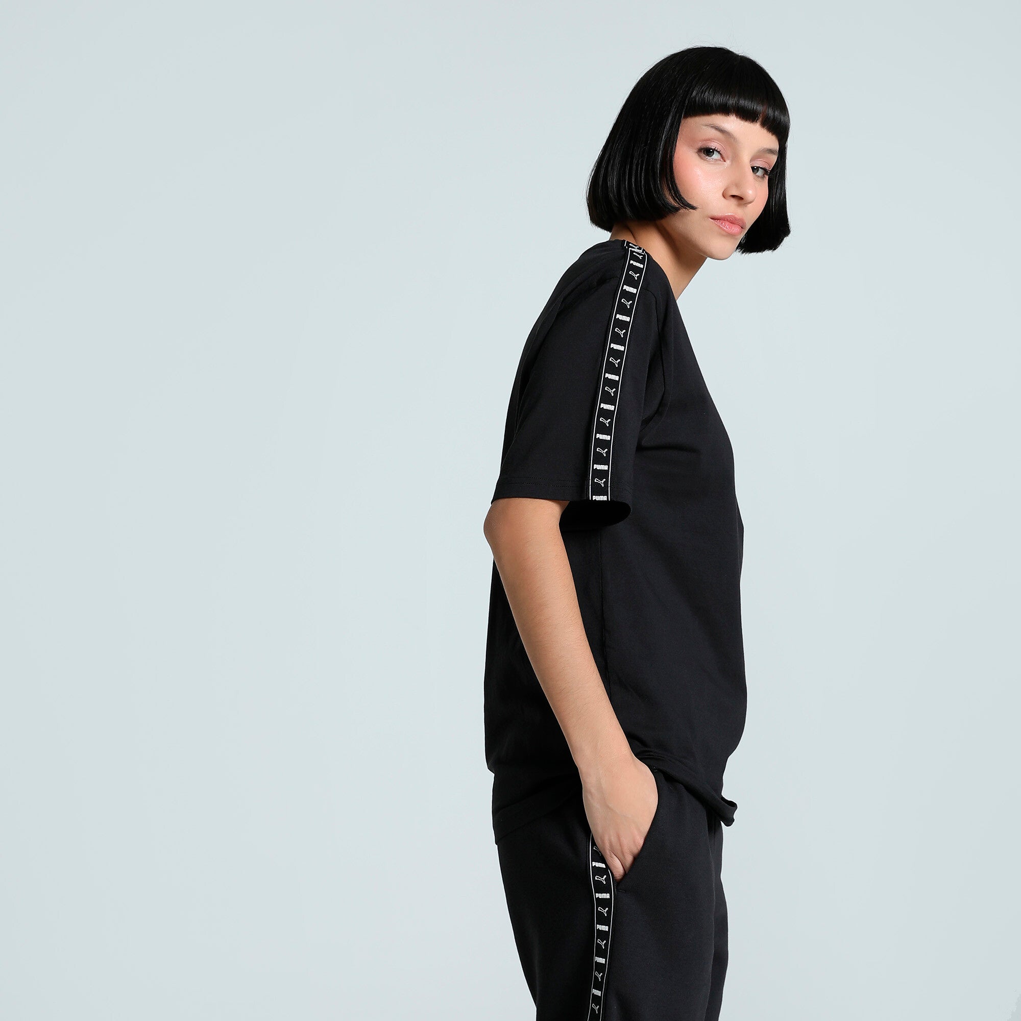 PUMA Essentials Tape Relaxed Tee Women