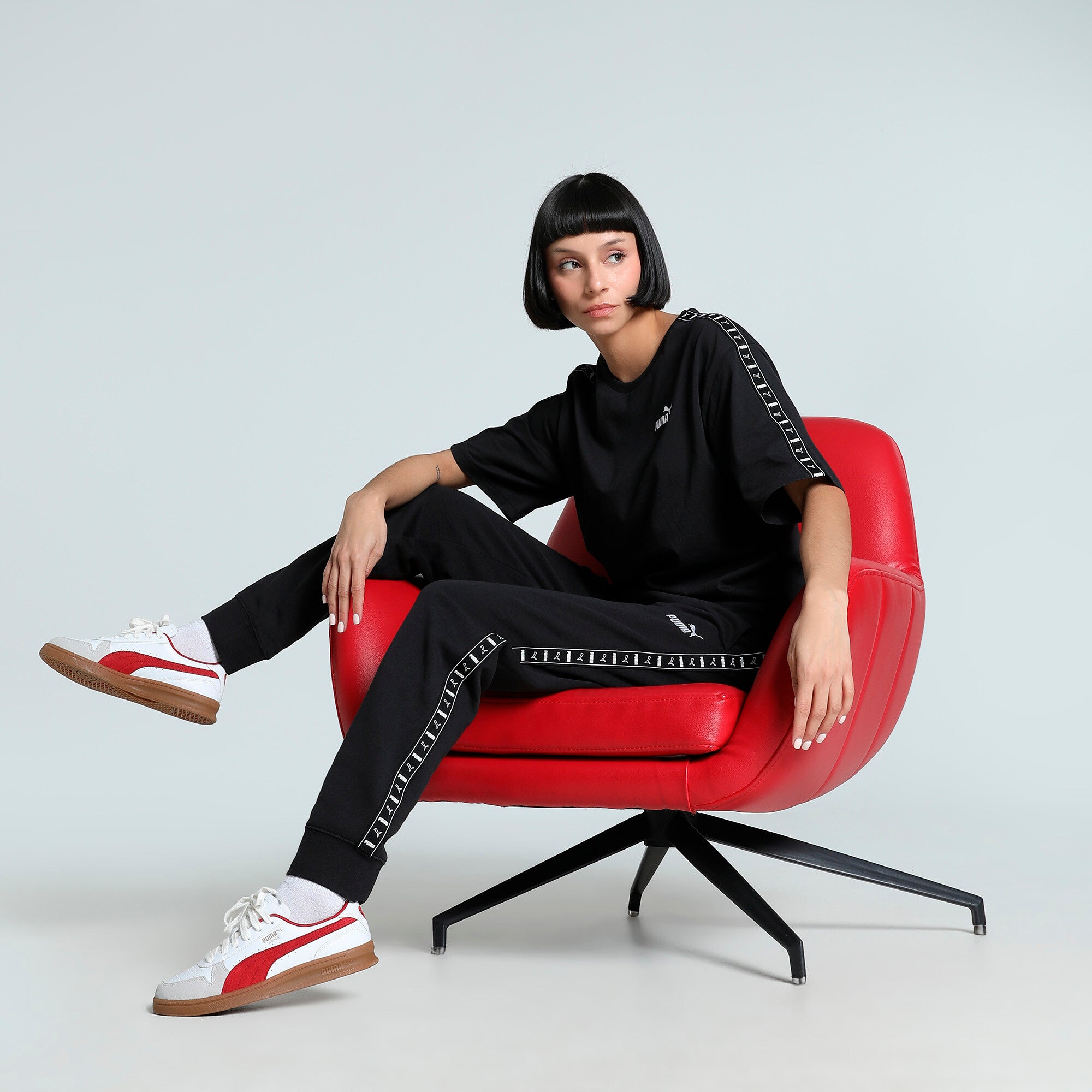 PUMA Essentials Tape Relaxed Tee Women