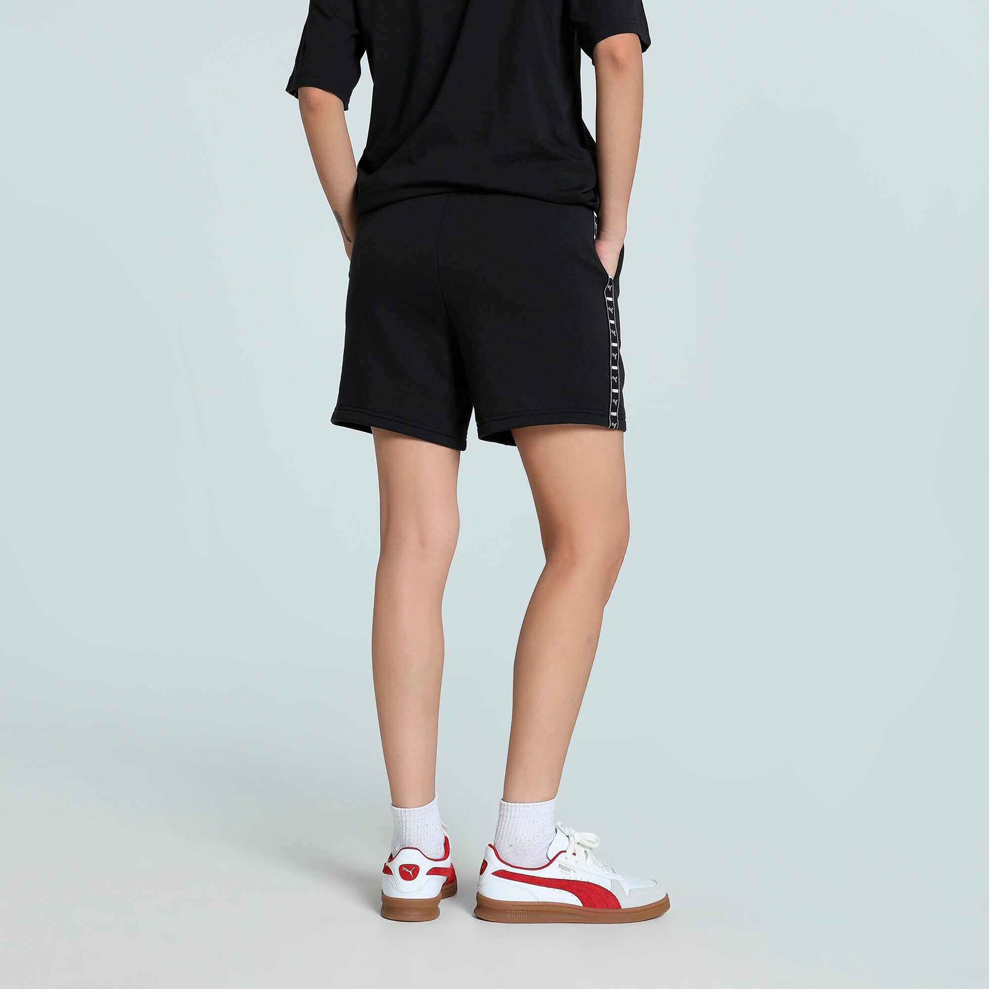 PUMA Essentials Tape High-Waist Shorts 5"