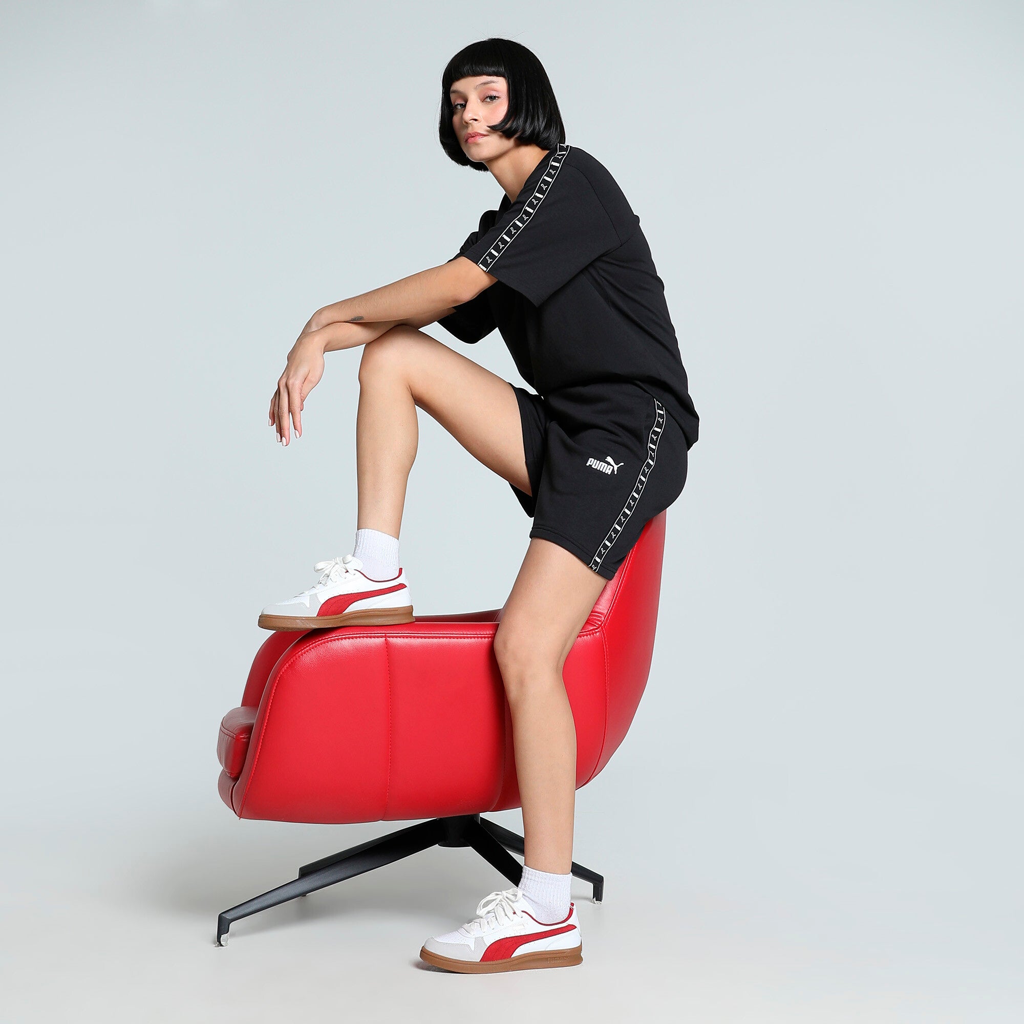 PUMA Essentials Tape High-Waist Shorts 5"