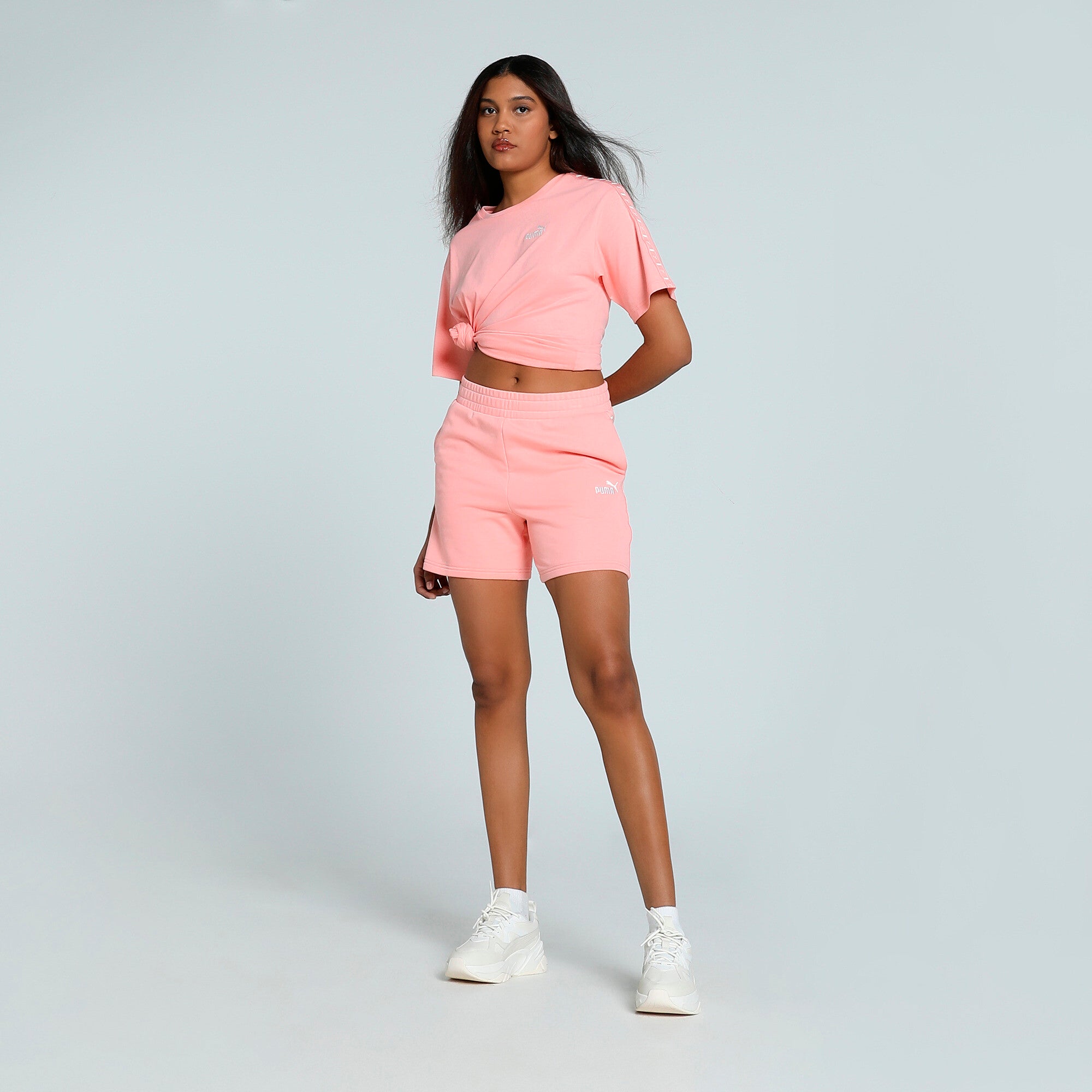 PUMA Essentials Tape High-Waist Shorts 5"