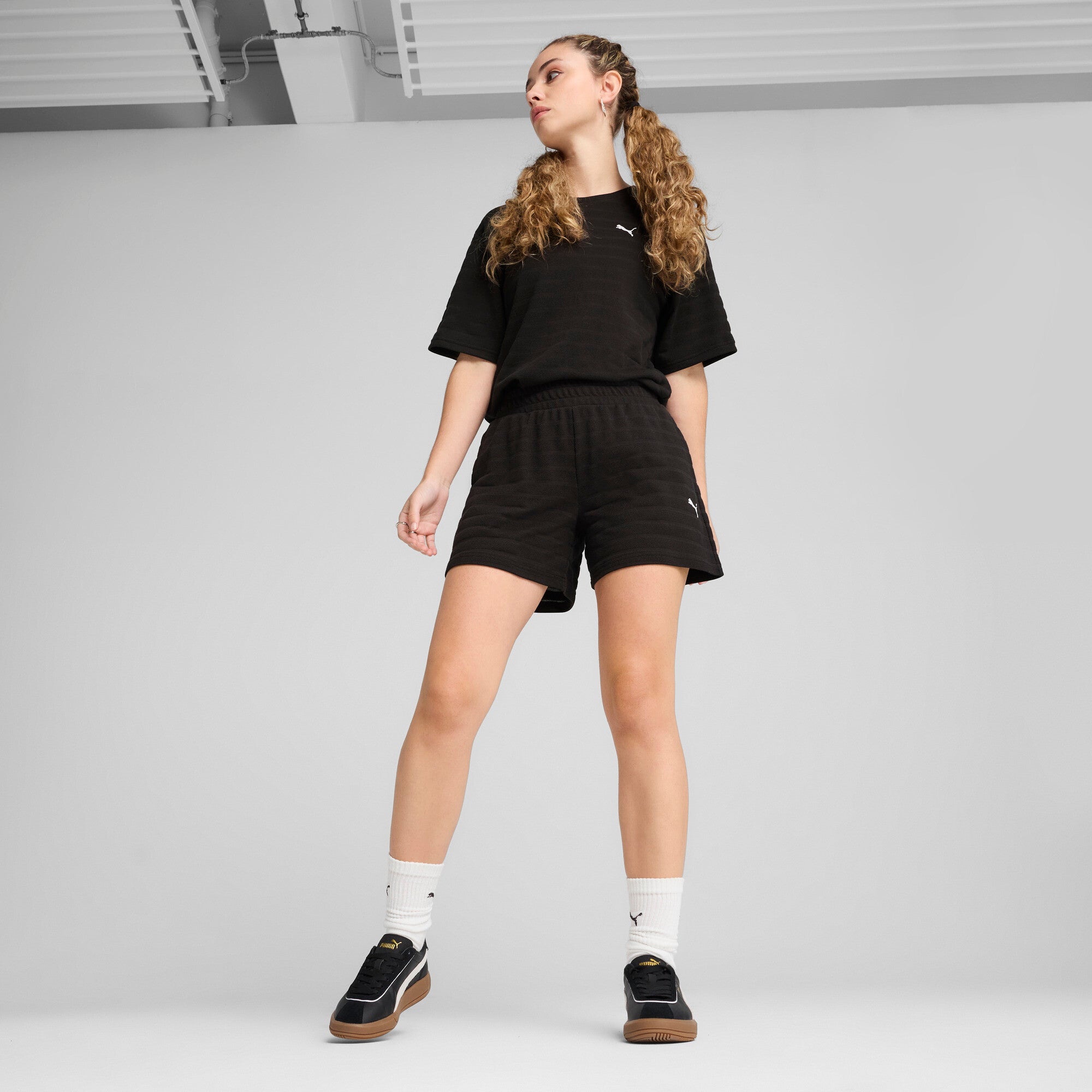 PUMA Essentials Elevated 5" High-Rise Structured Shorts Women