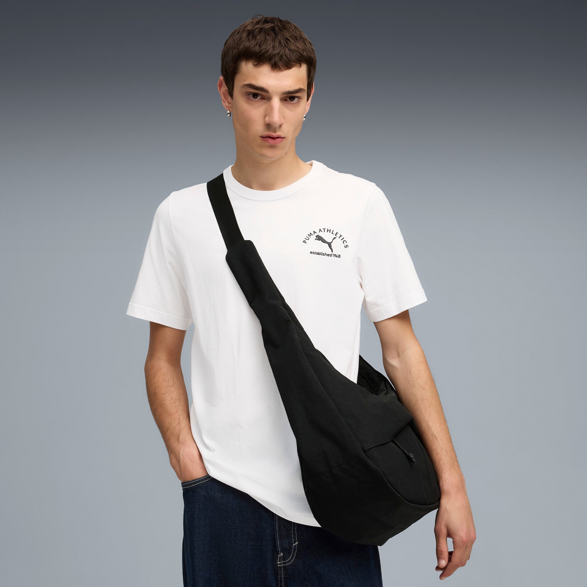 PUMA Class Men's Graphic Embroidered Cotton Tee