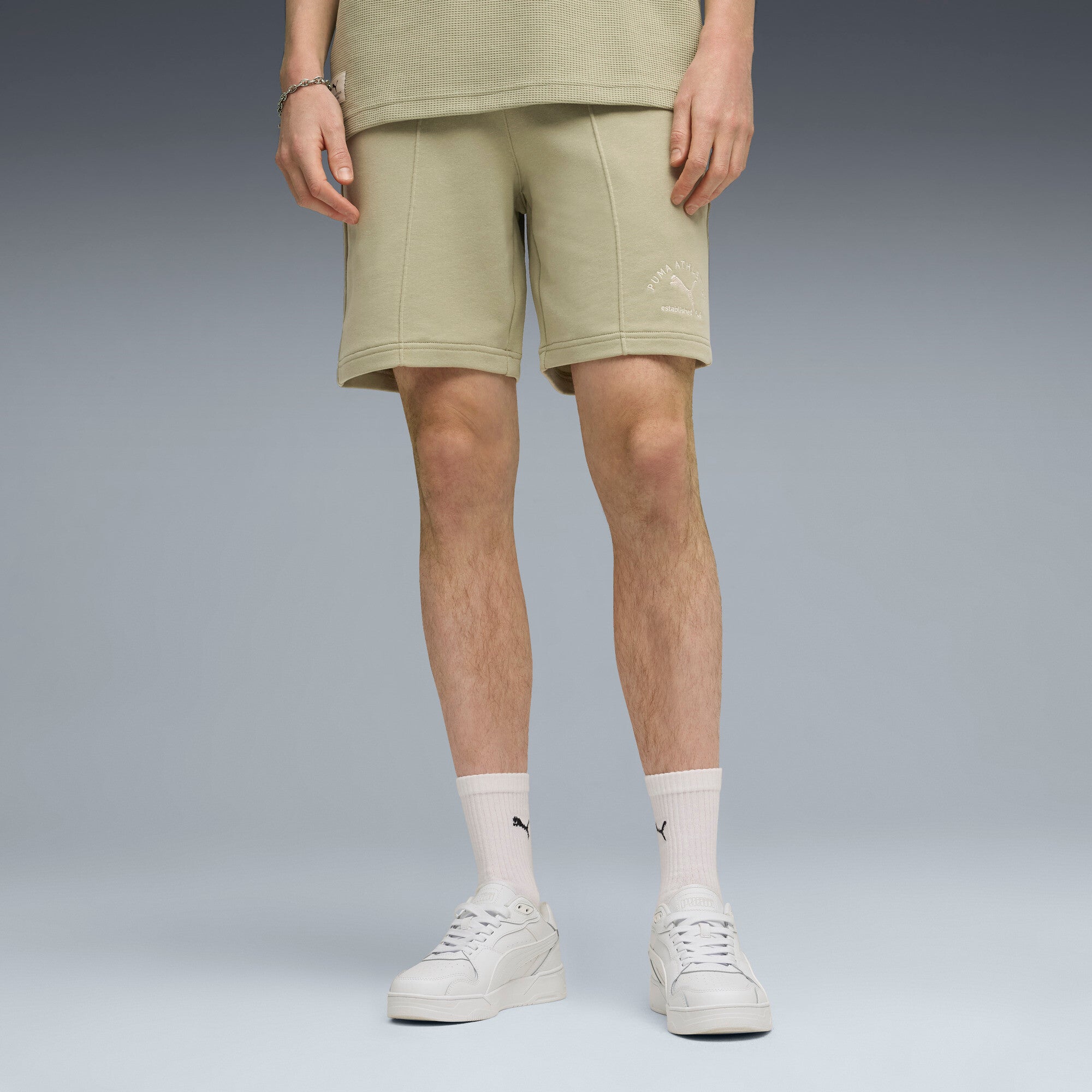 PUMA CLASS 8'' Men’s Pintuck Cotton Shorts