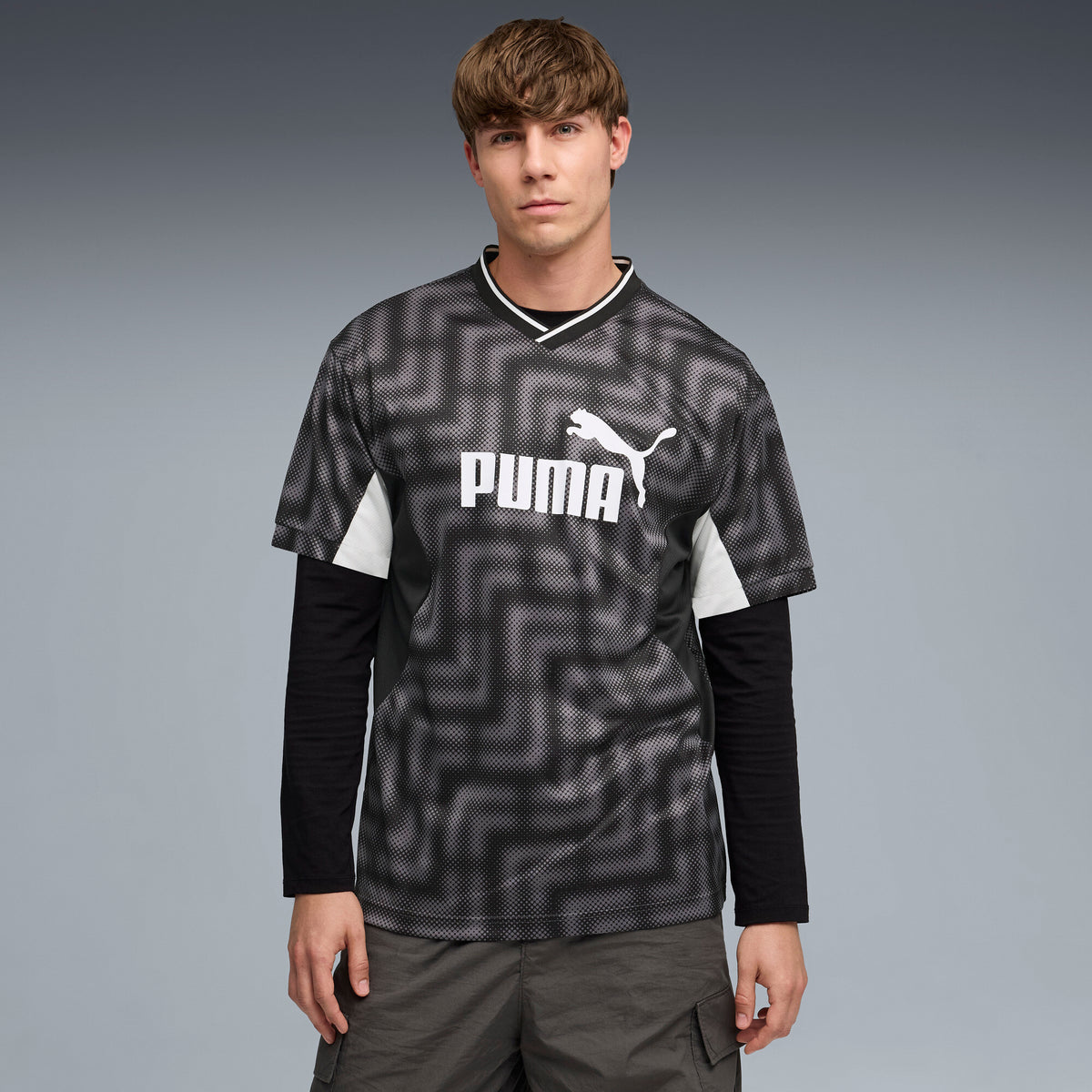 PUMA Essentials Block Relaxed Football Jersey Men