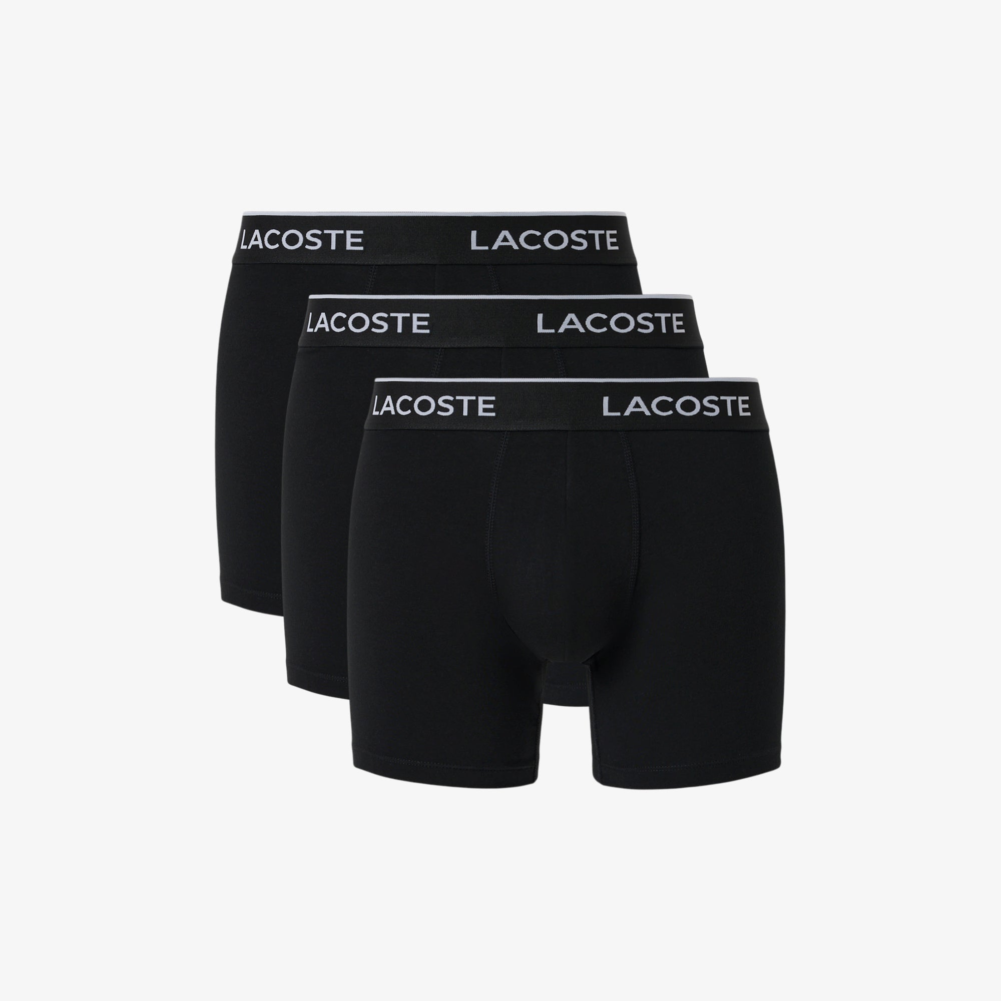 LACOSTE Men's Cotton Jersey Boxer Briefs 3-Pack