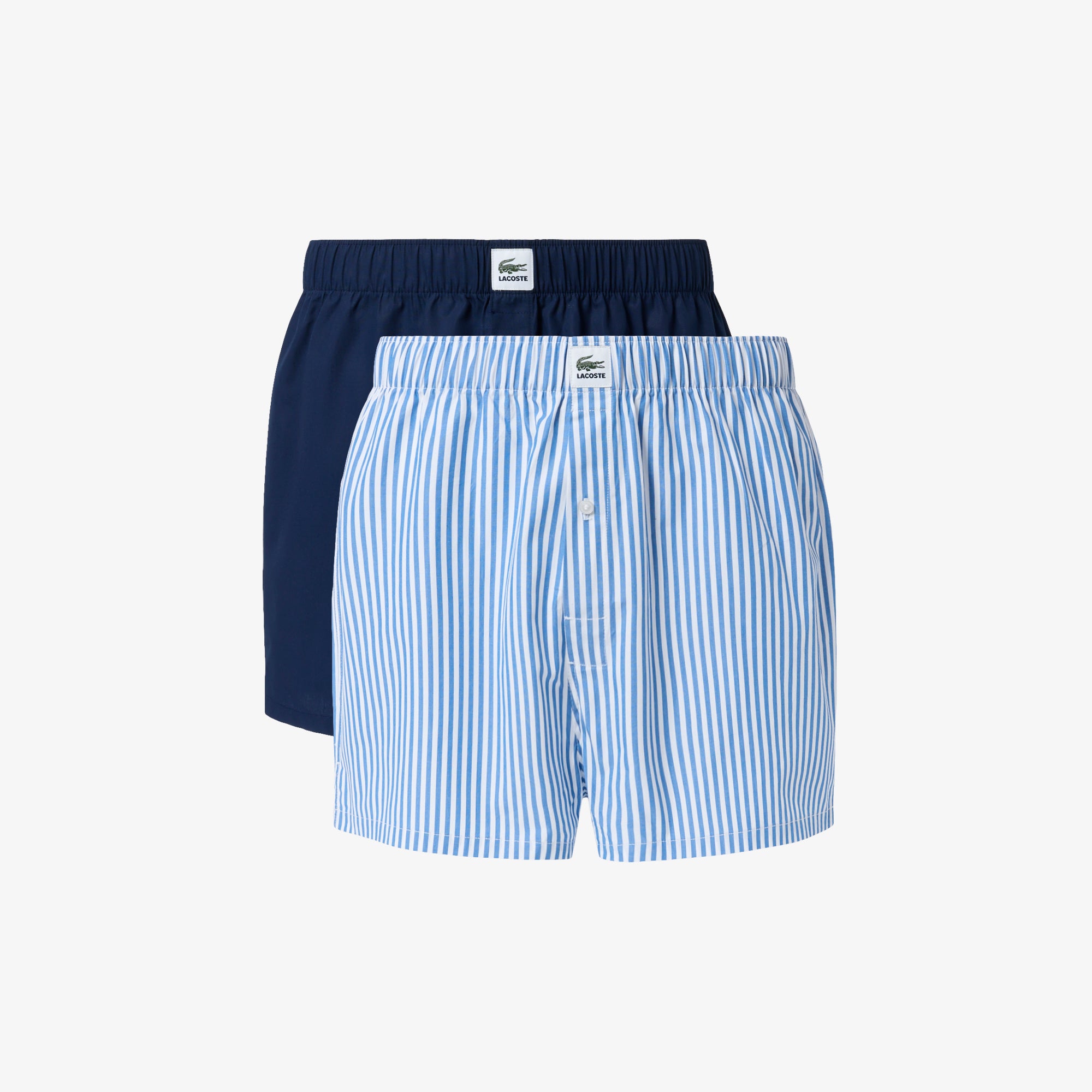 LACOSTE 2-Pack Cotton Poplin Boxers