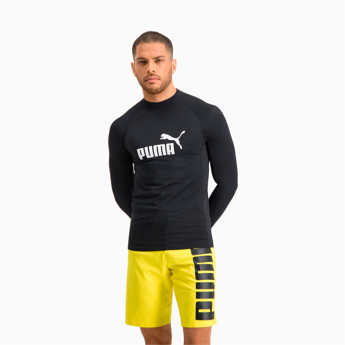 PUMA Swim Men Long Sleeve Rash Guard