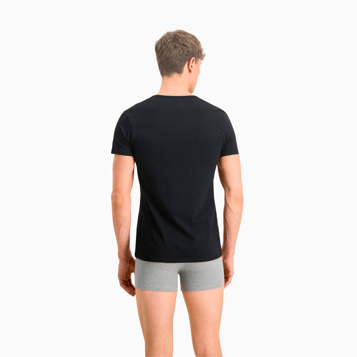 PUMA 2 Pack Everyday Comfort Cotton Stretch V-Neck T-shirts