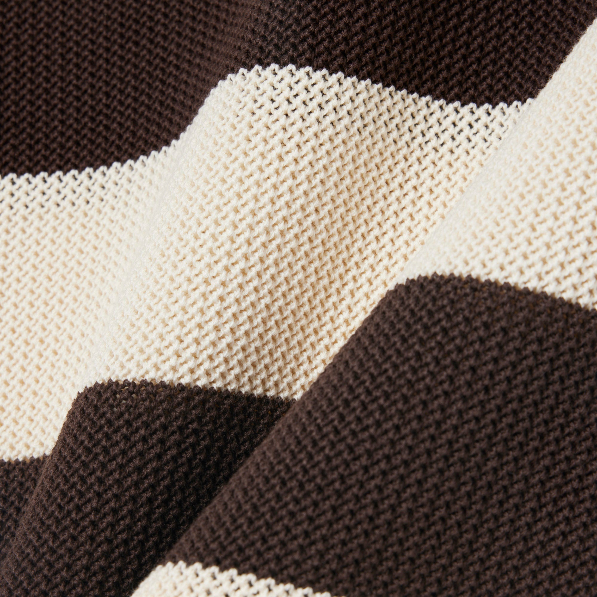 LACOSTE Short Sleeved Striped Polo Collar Sweater