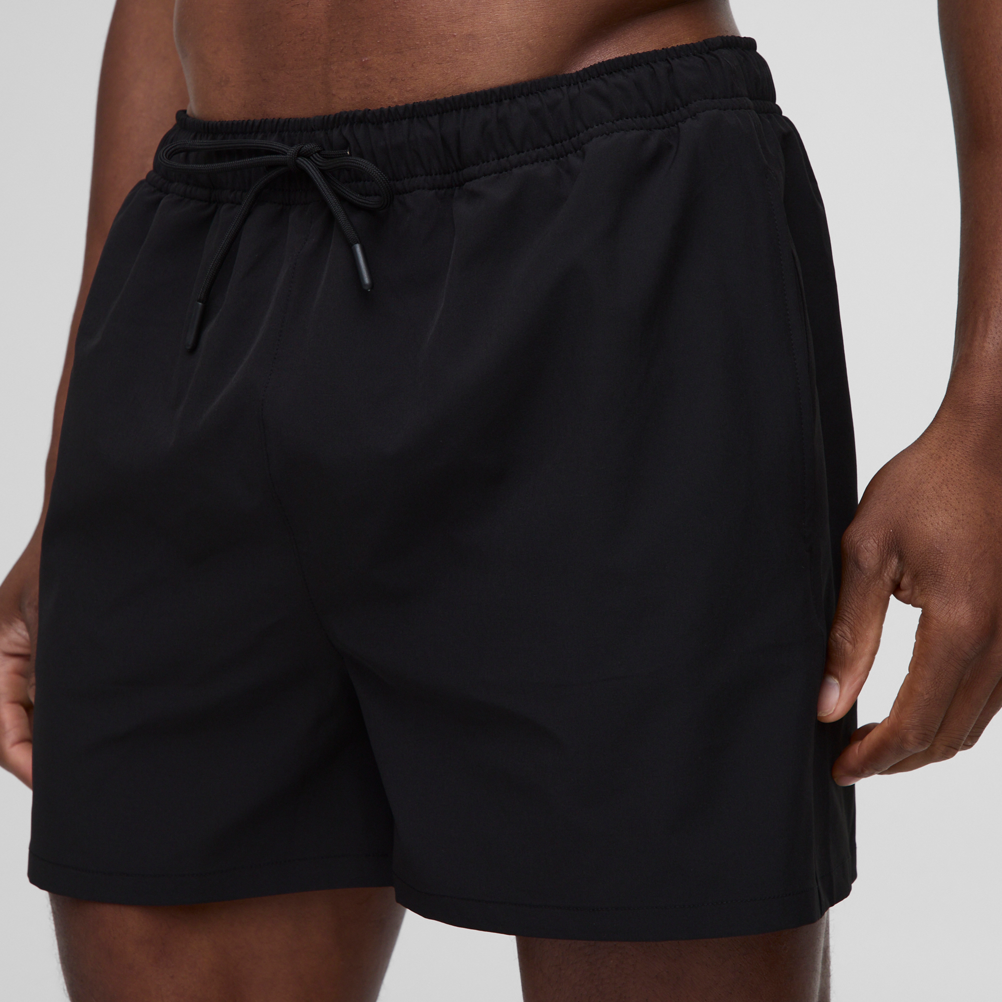 BOOHOOMAN Short Length Swim Short in Black