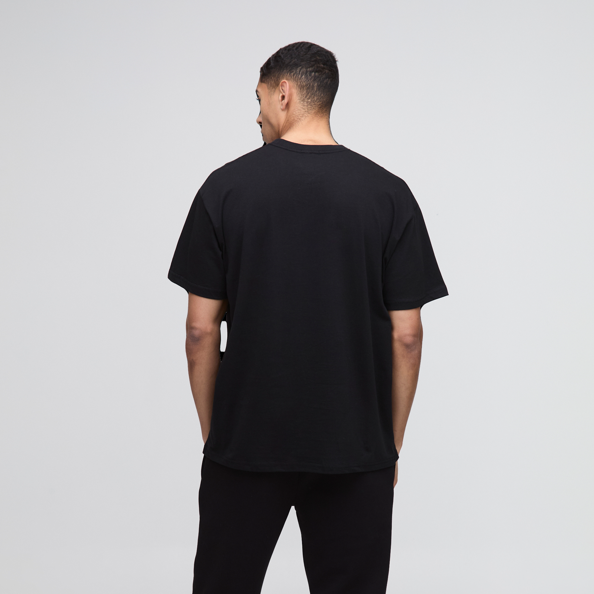 BOOHOOMAN Oversized Rhinestone Mask Print T-Shirt