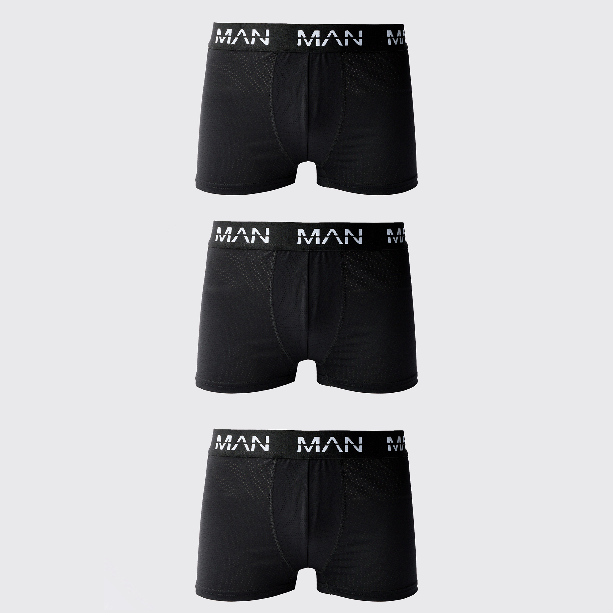 BOOHOOMAN Man Active Performance 3 Pack Boxer