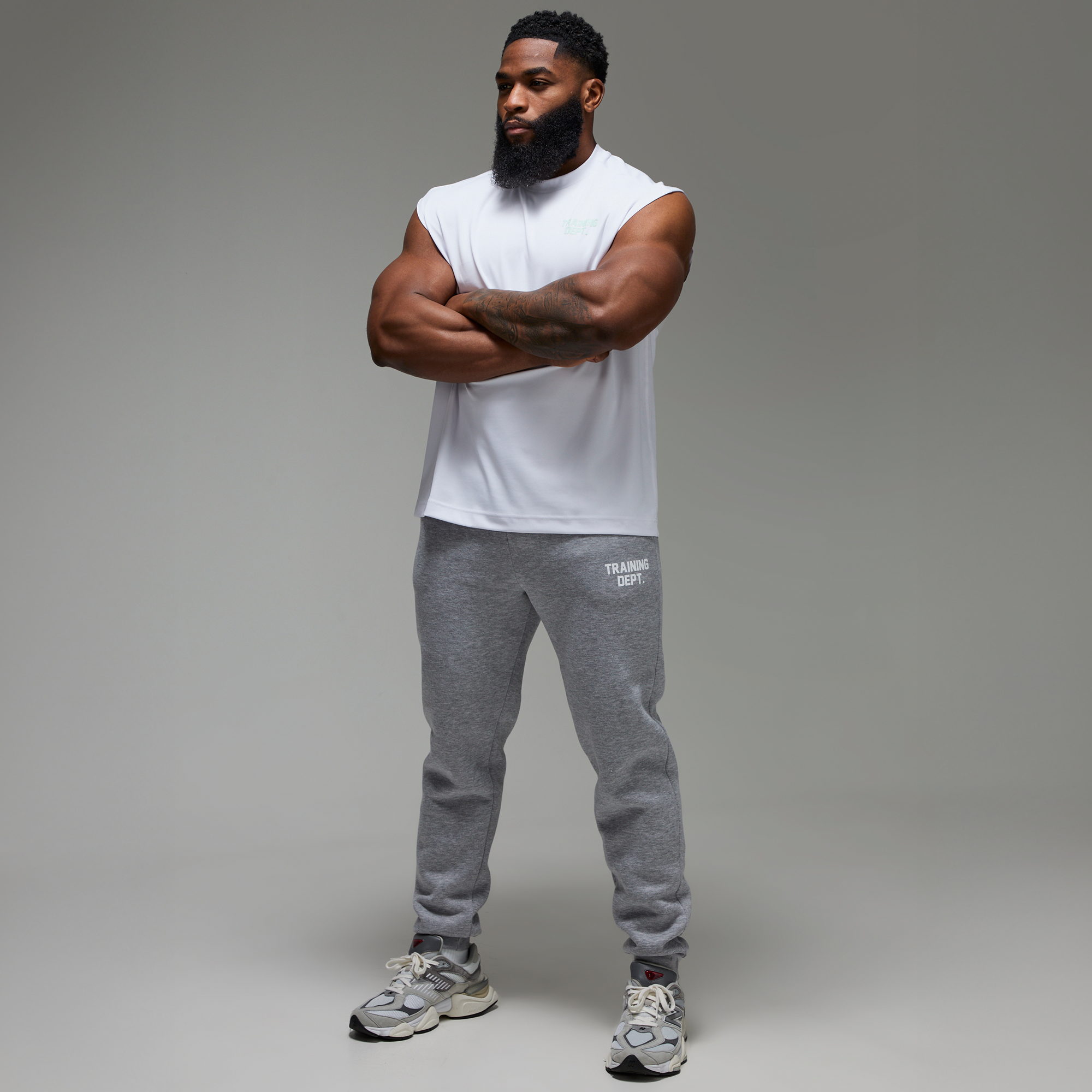 BOOHOOMAN Training Dept Oversized Performance Tank