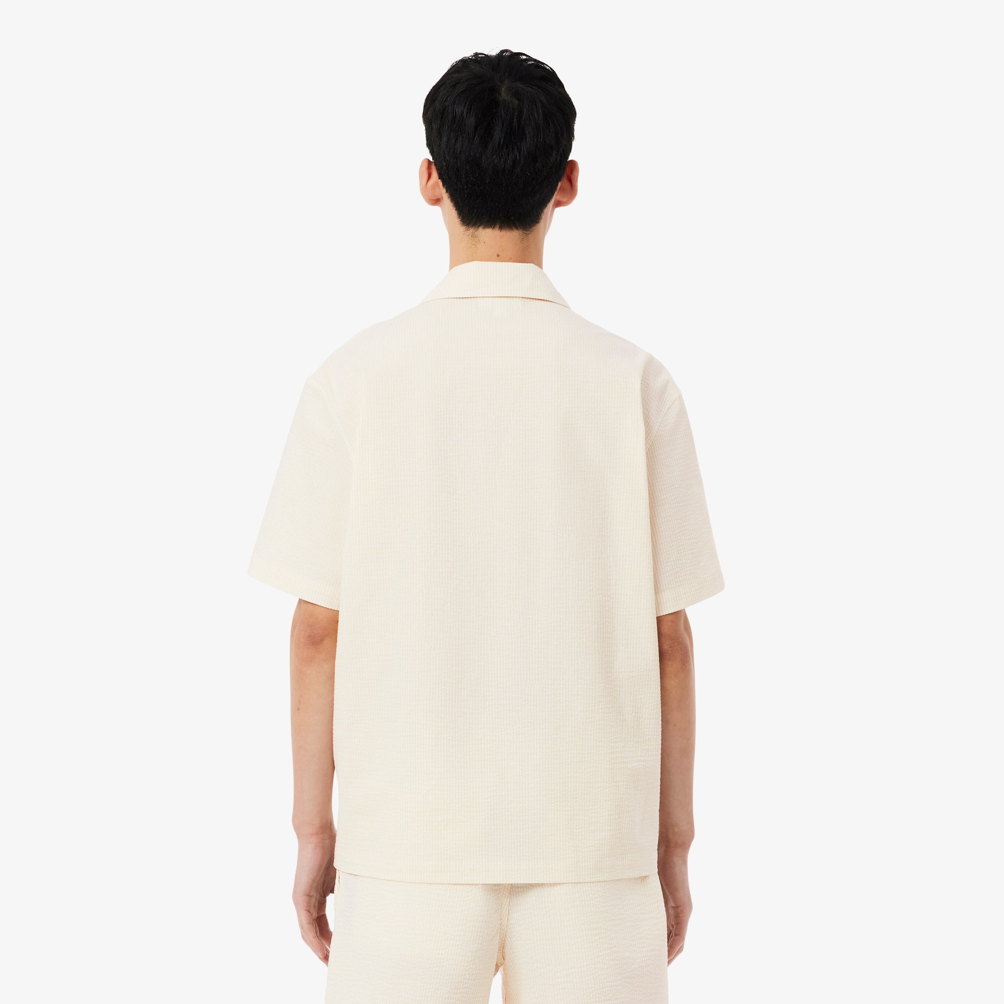 LACOSTE Relaxed Fit Seersucker Shirt
