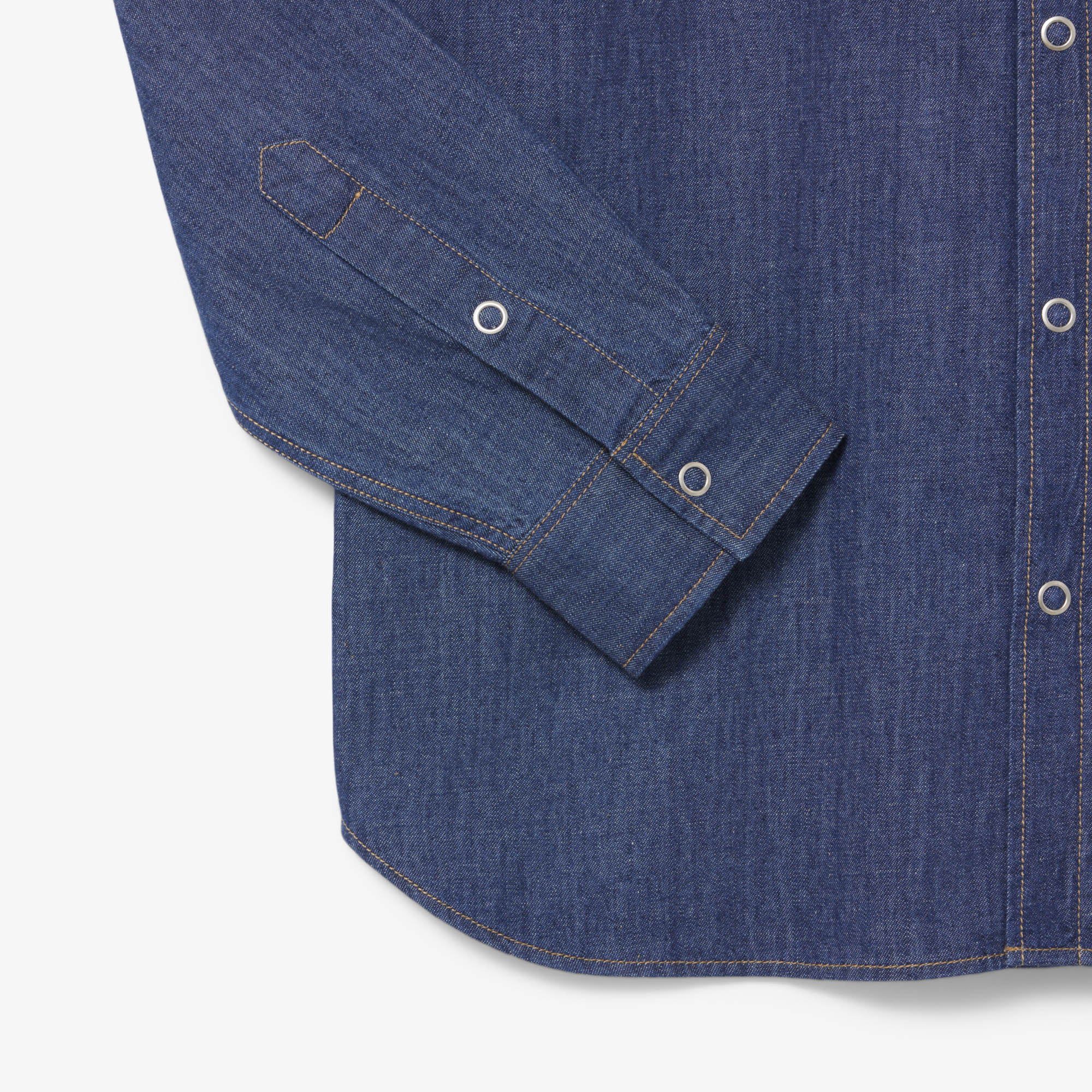 Lacoste Men Regular Fit Lightweight Denim Shirt