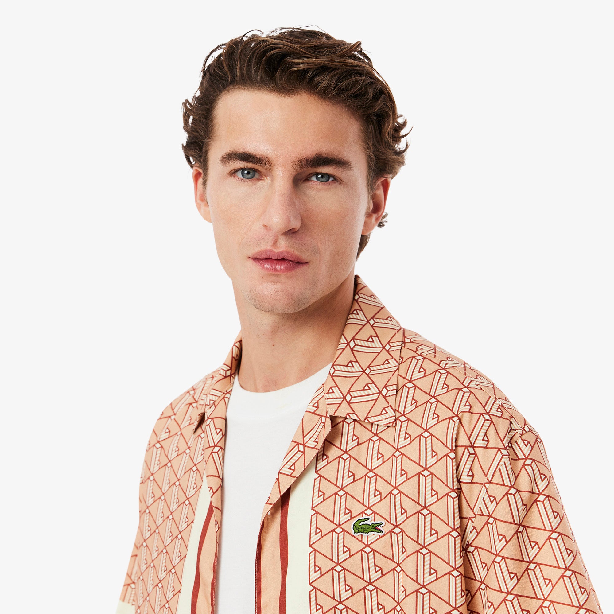 Lacoste Men Straight Cut Monogram Shirt
