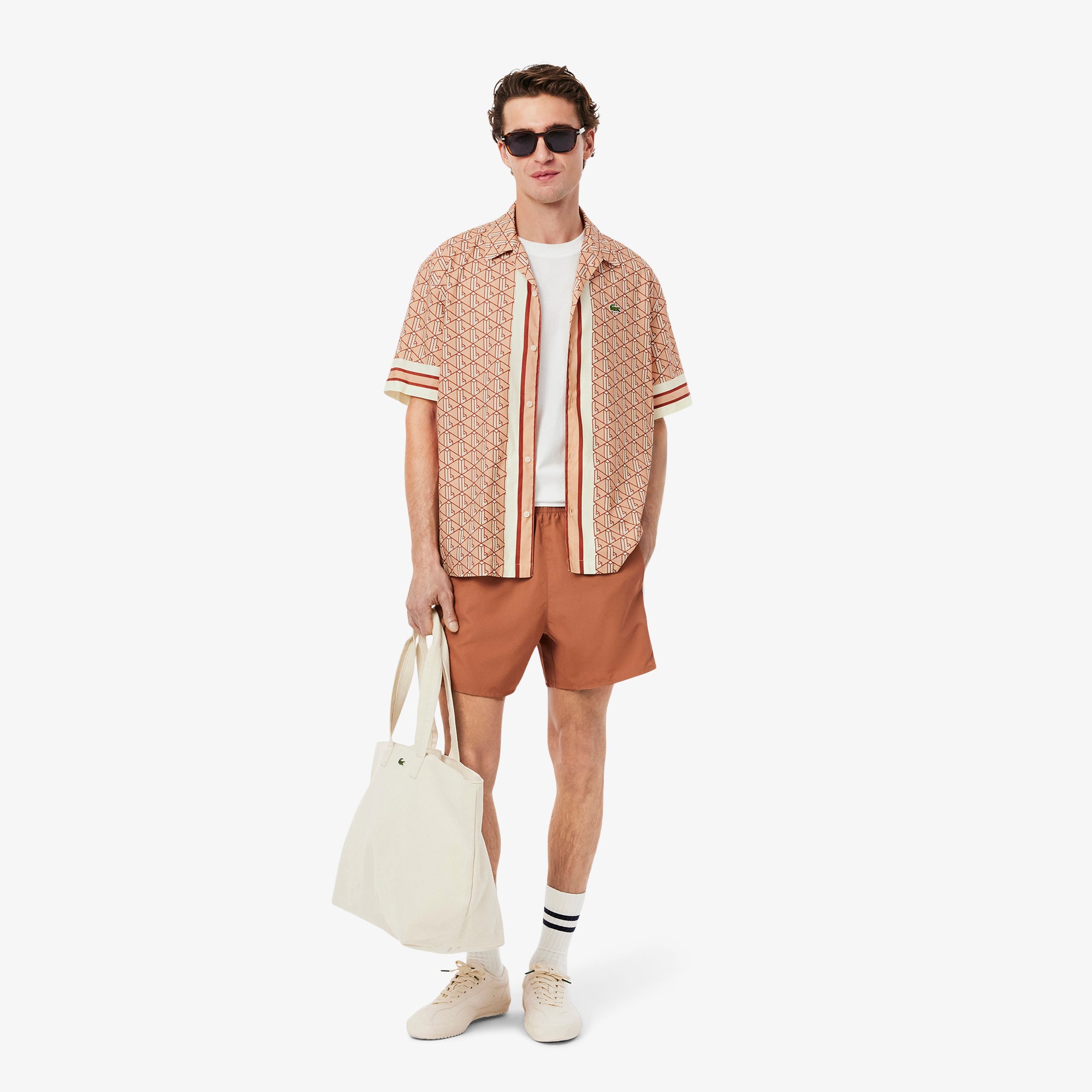 Lacoste Men Straight Cut Monogram Shirt