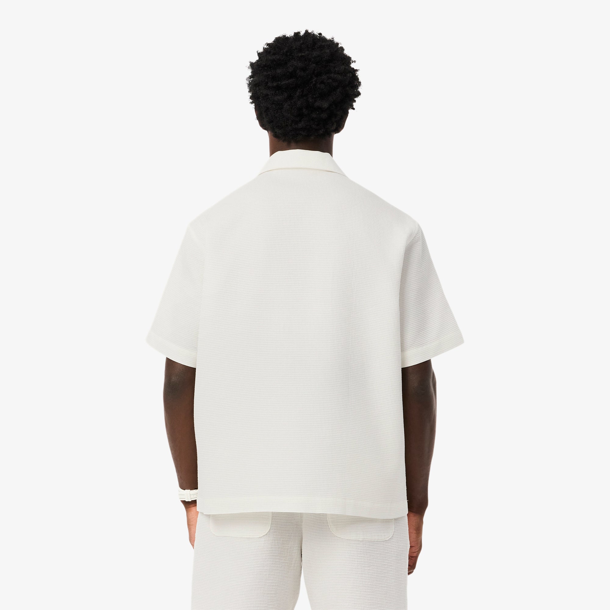 Lacoste Men Relaxed Fit Waffle Texture Shirt