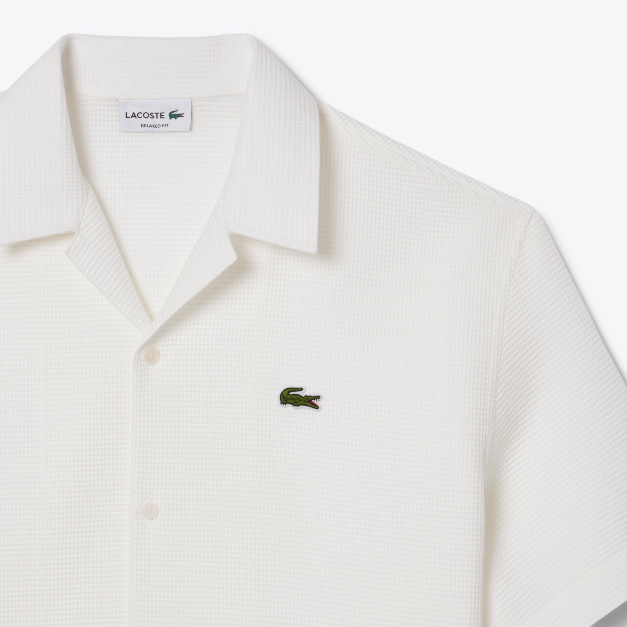 Lacoste Men Relaxed Fit Waffle Texture Shirt