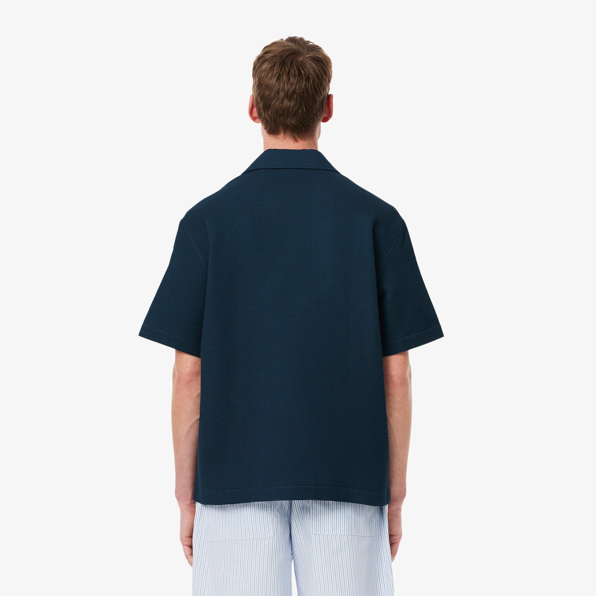 Lacoste Men Relaxed Fit Waffle Texture Shirt
