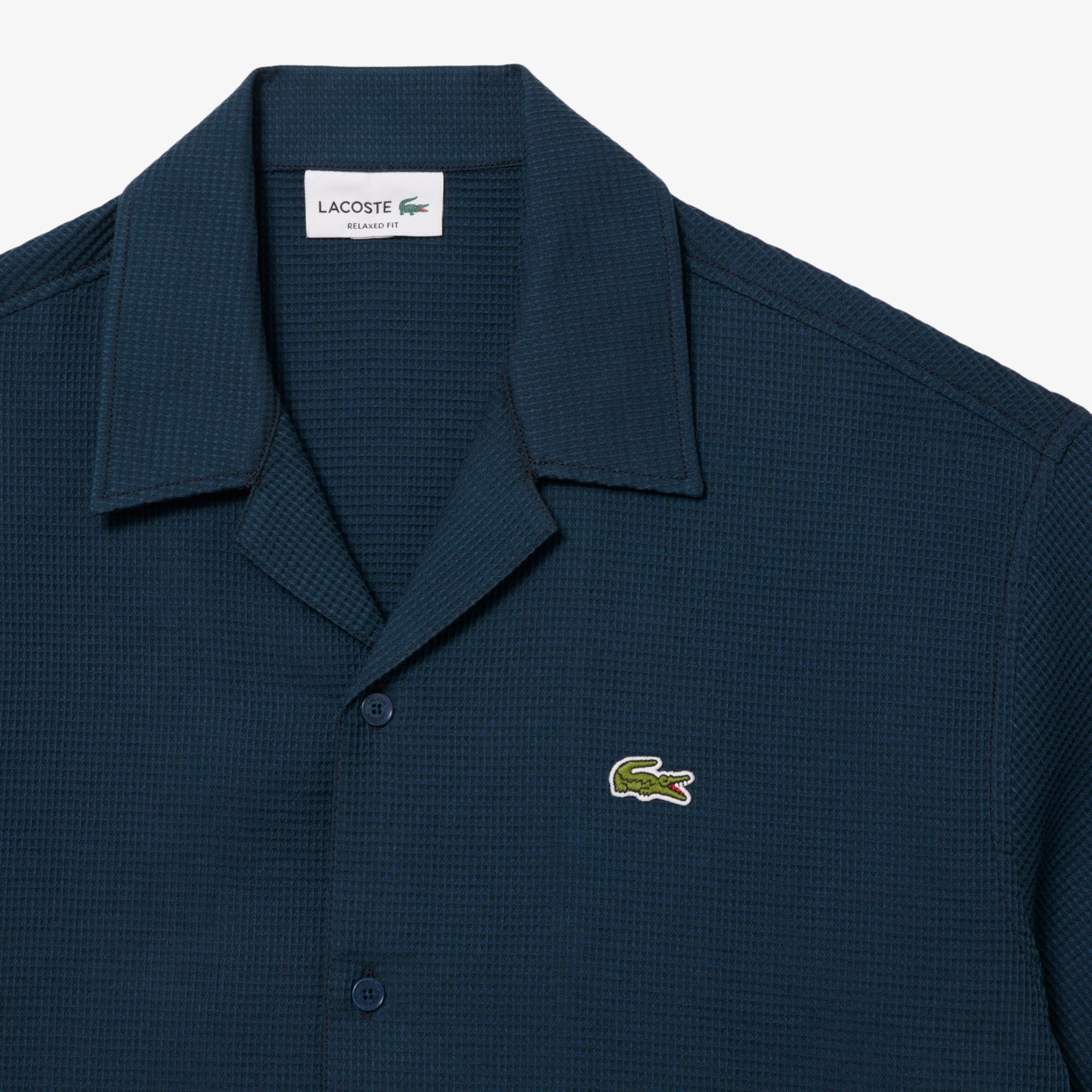 Lacoste Men Relaxed Fit Waffle Texture Shirt