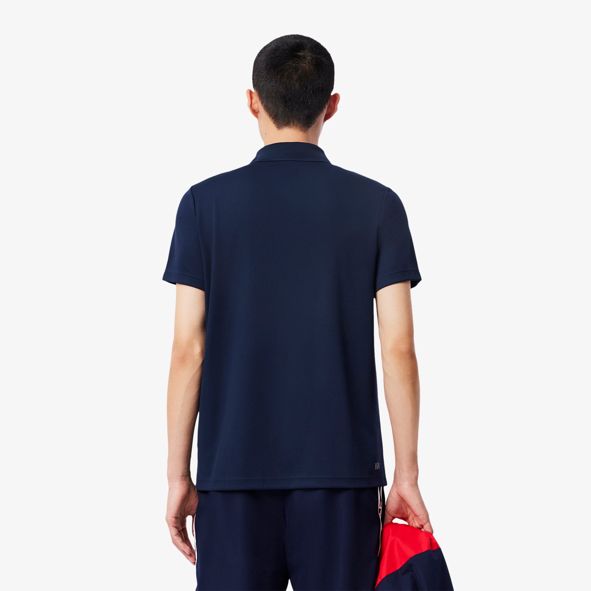 Lacoste Men Ultra Dry Print Branding Tennis Polo Shirt