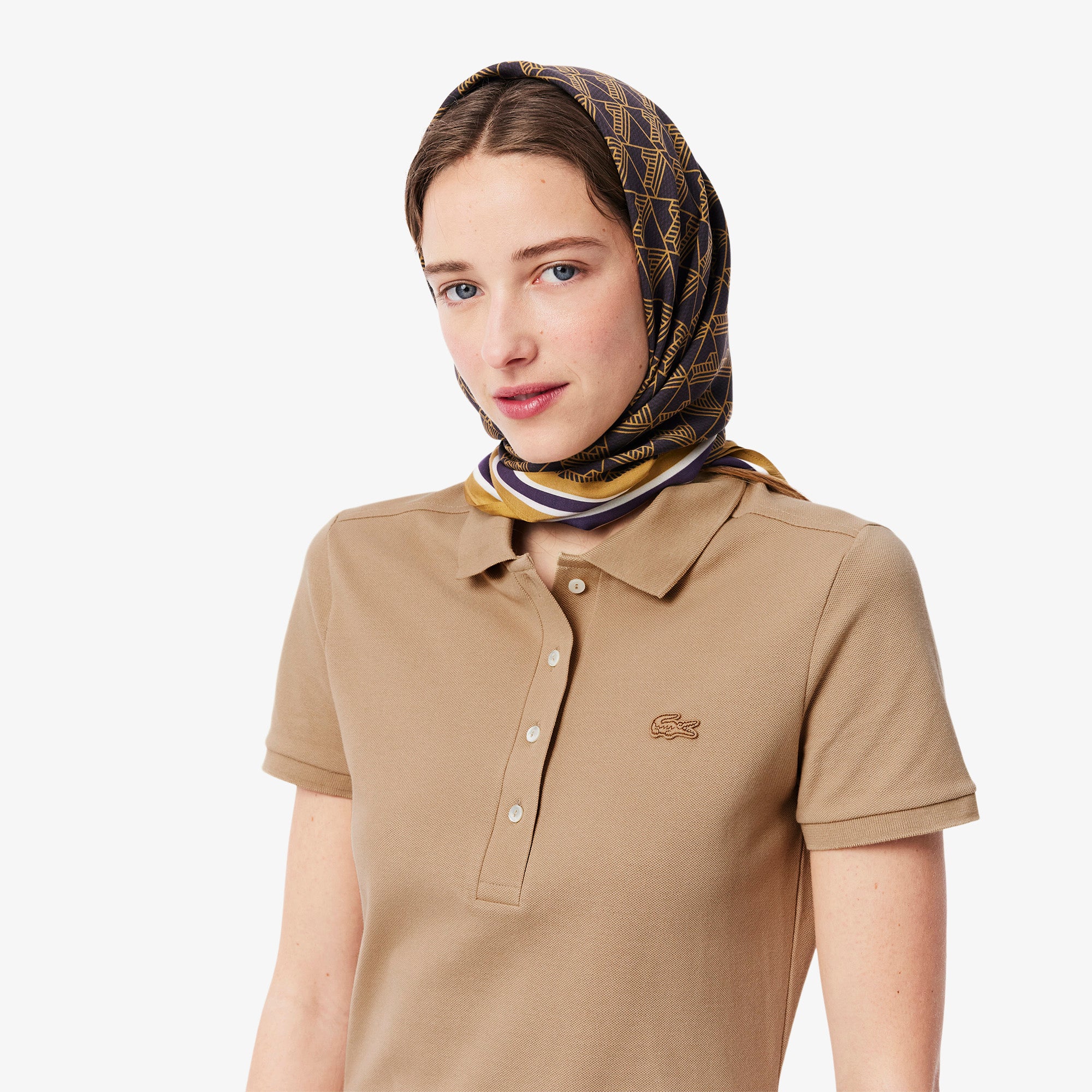 LACOSTE Women's Slim Fit Stretch Mini Piqué Polo Dress