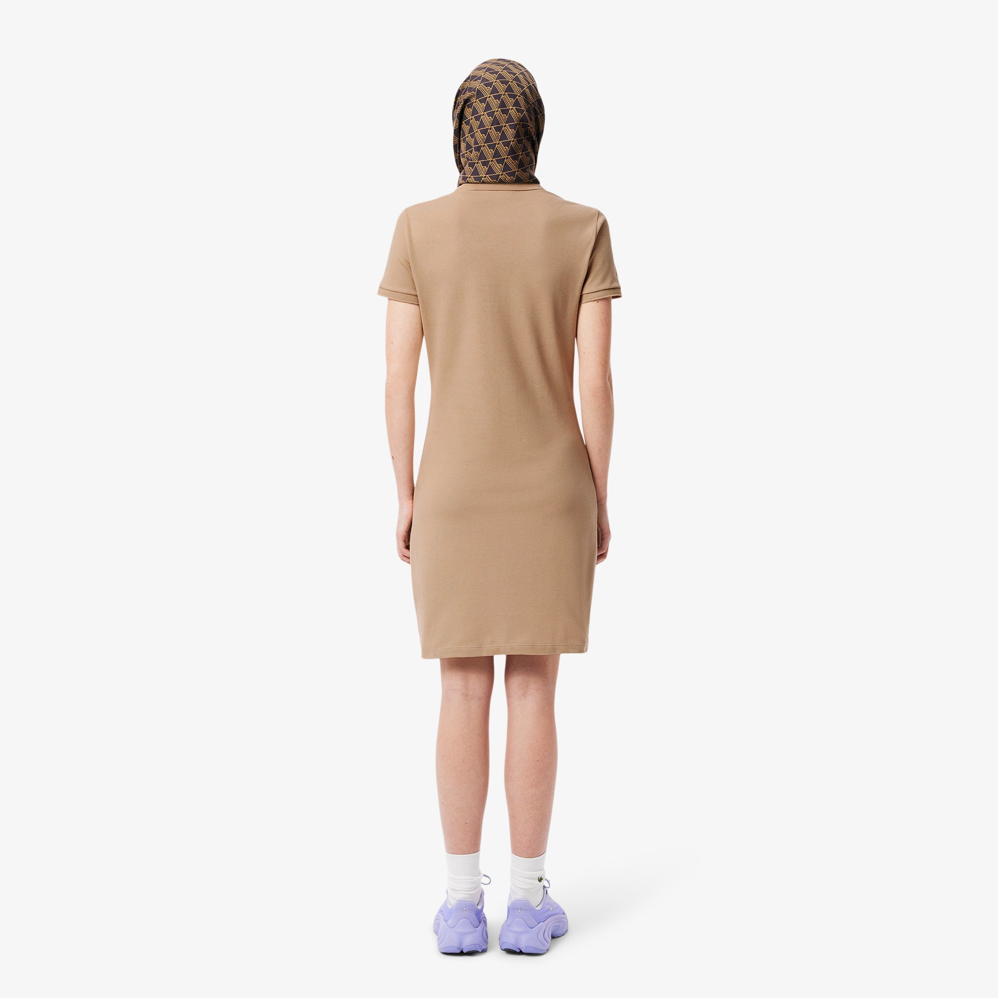 LACOSTE Women's Slim Fit Stretch Mini Piqué Polo Dress
