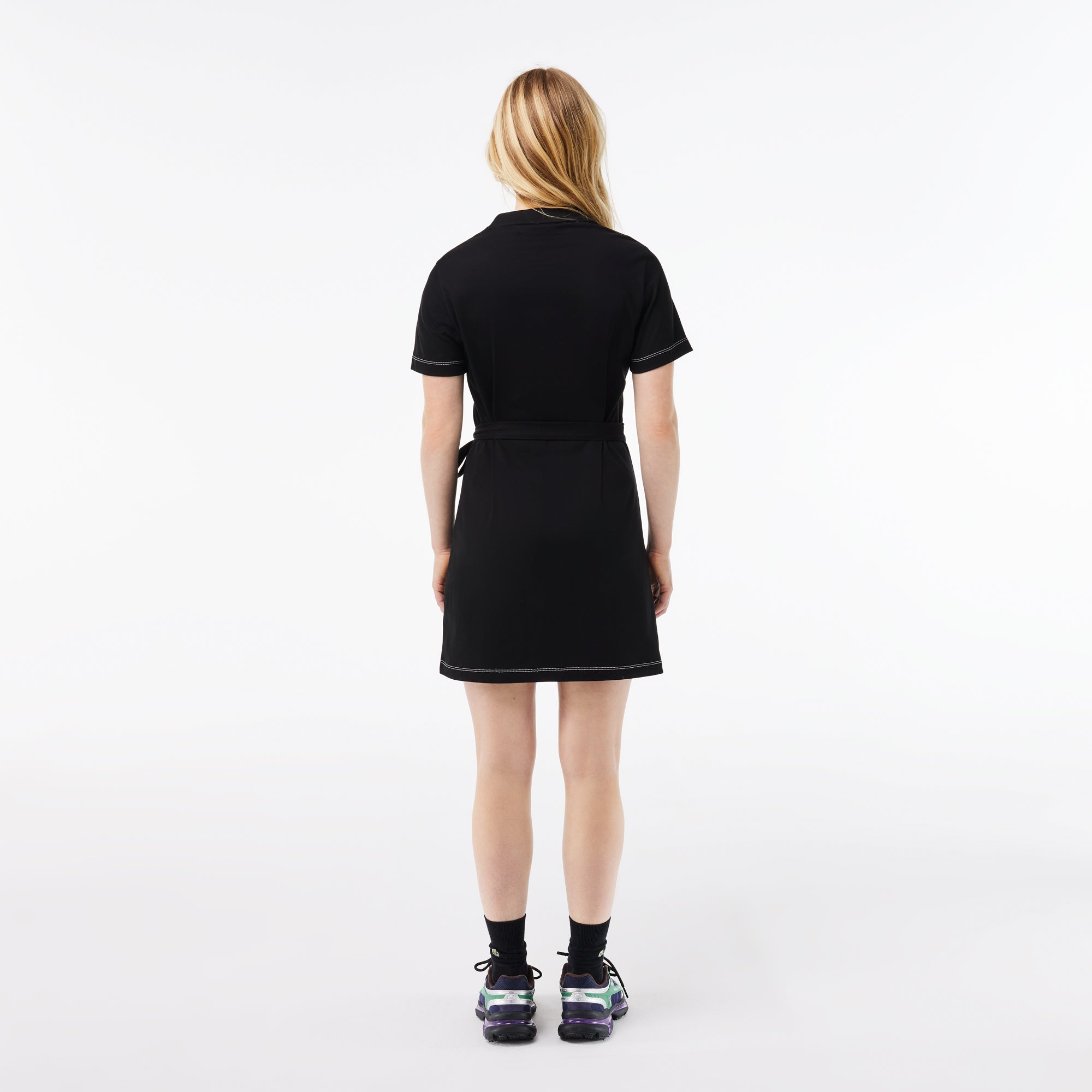 Lacoste Oversized Cotton Short-Sleeved Dress