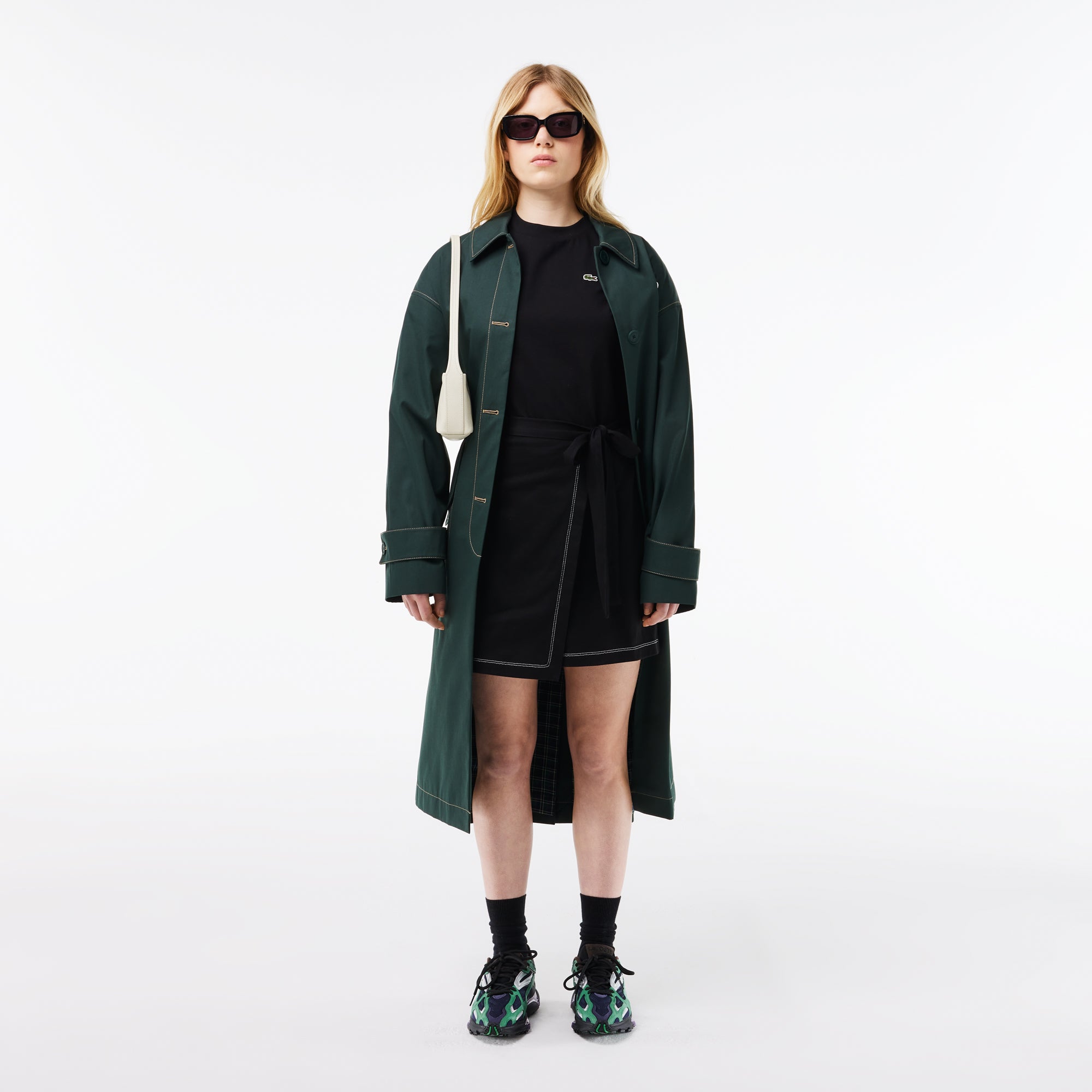 Lacoste Oversized Cotton Short-Sleeved Dress