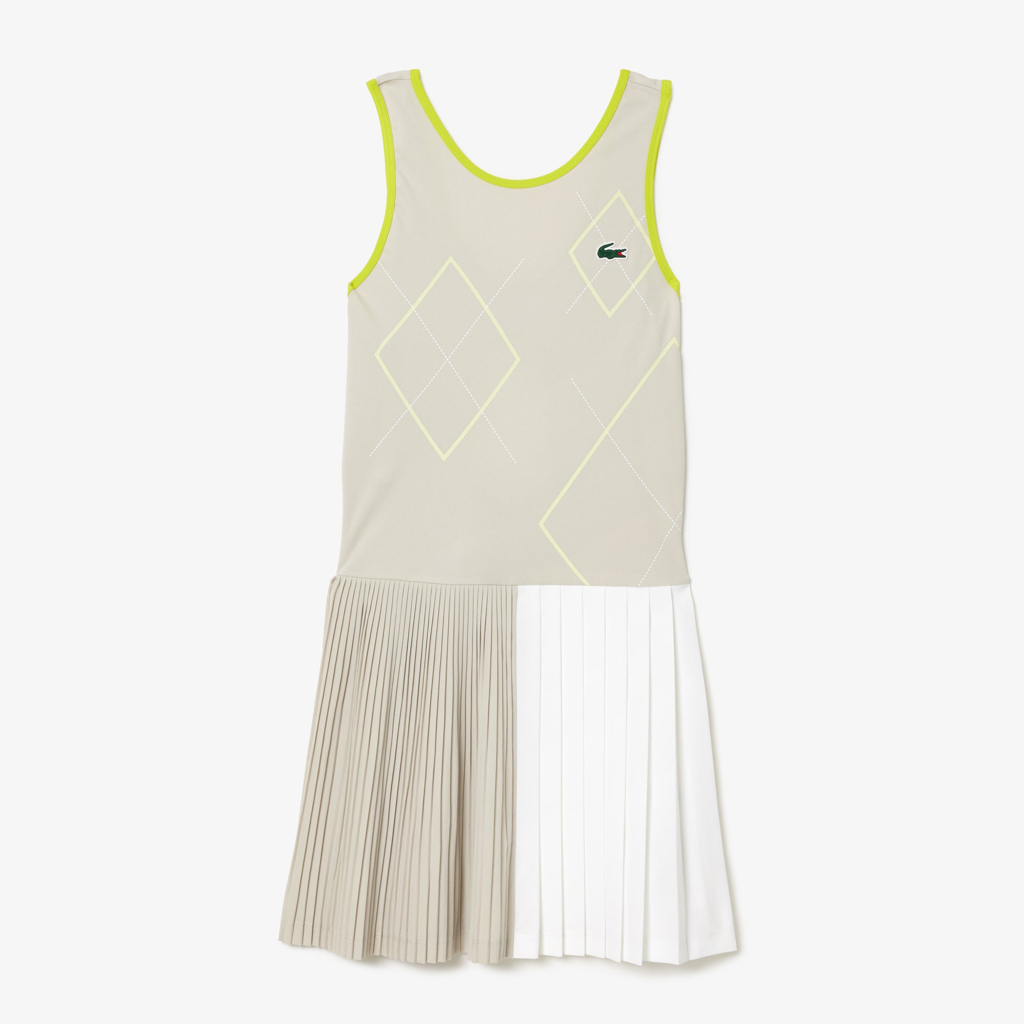 LACOSTE Women's Ultra Dry Tennis Dress with Removable Liner
