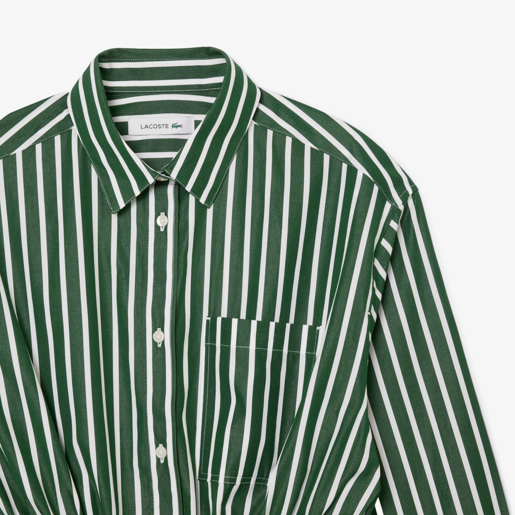 Lacoste Relaxed Fit Poplin Shirt Dress