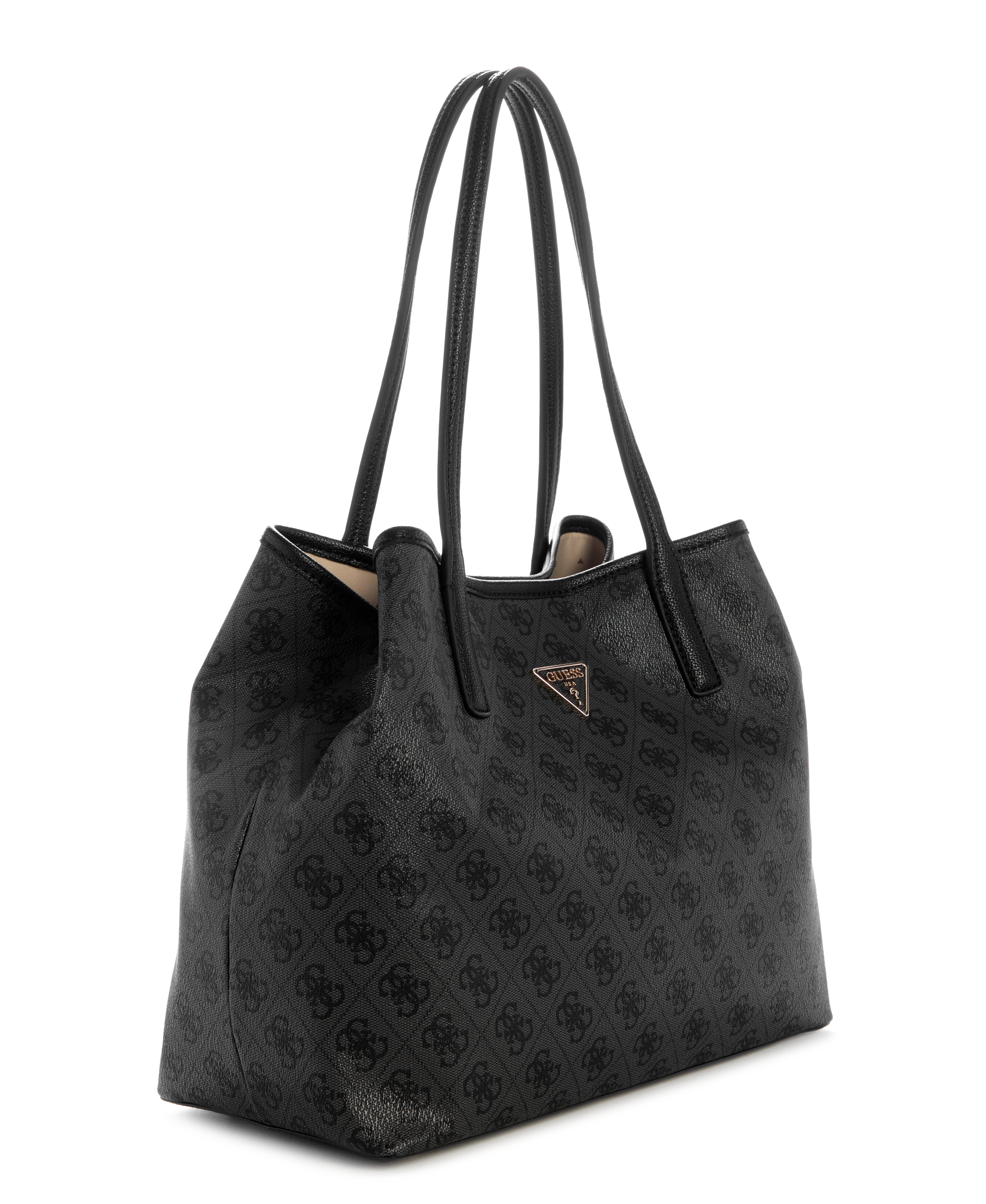 GUESSS Coal Black Logo Victtoria 2-in-1 Tote Bag
