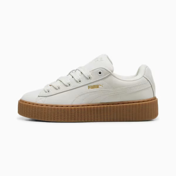 FENTY x PUMA Creeper Phatty Earth Tone Sneakers Unisex - Warm White-PUMA Gold Gum / 5 - THE MIX Footwear THE MIX