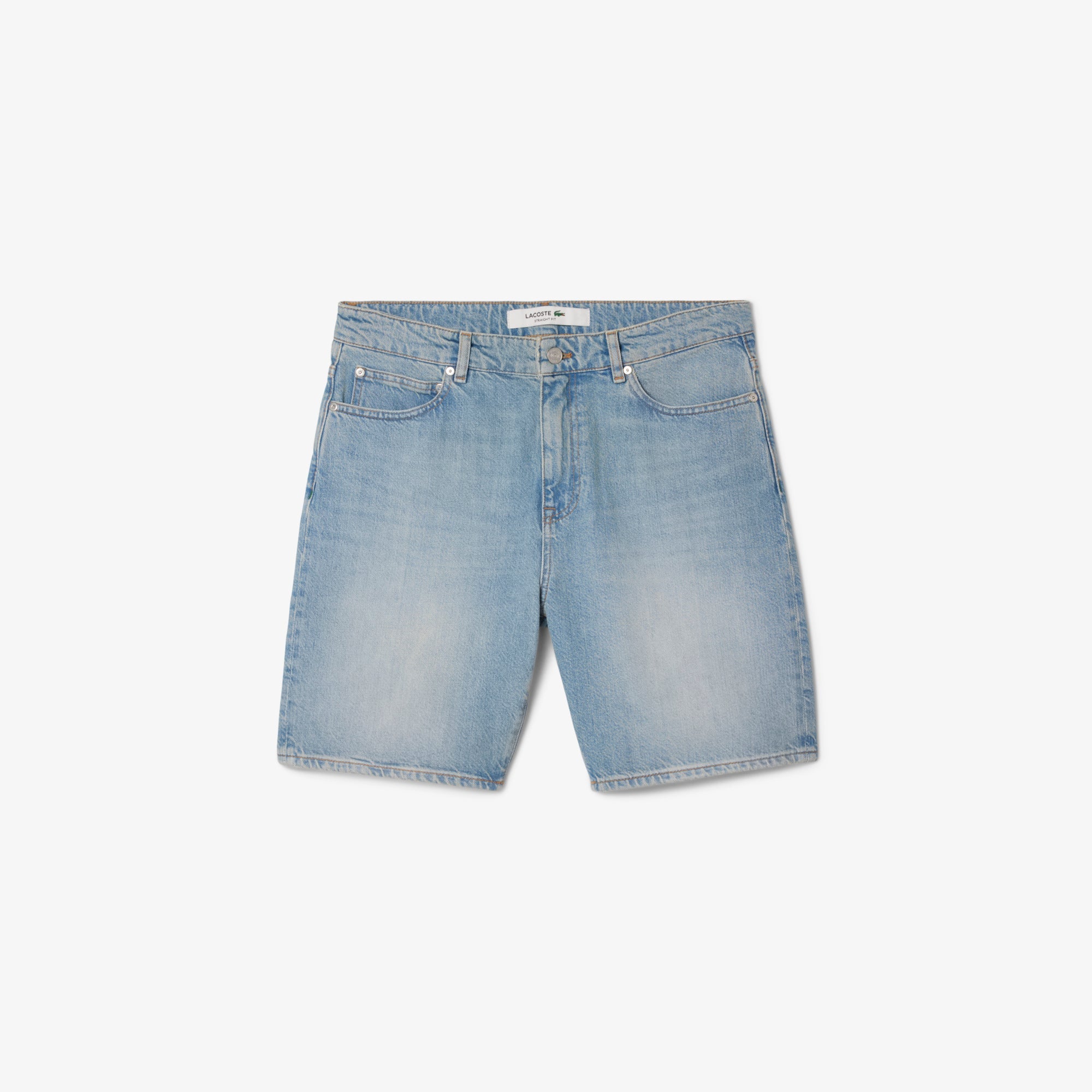 Lacoste Straight Fit Denim Bermuda Shorts