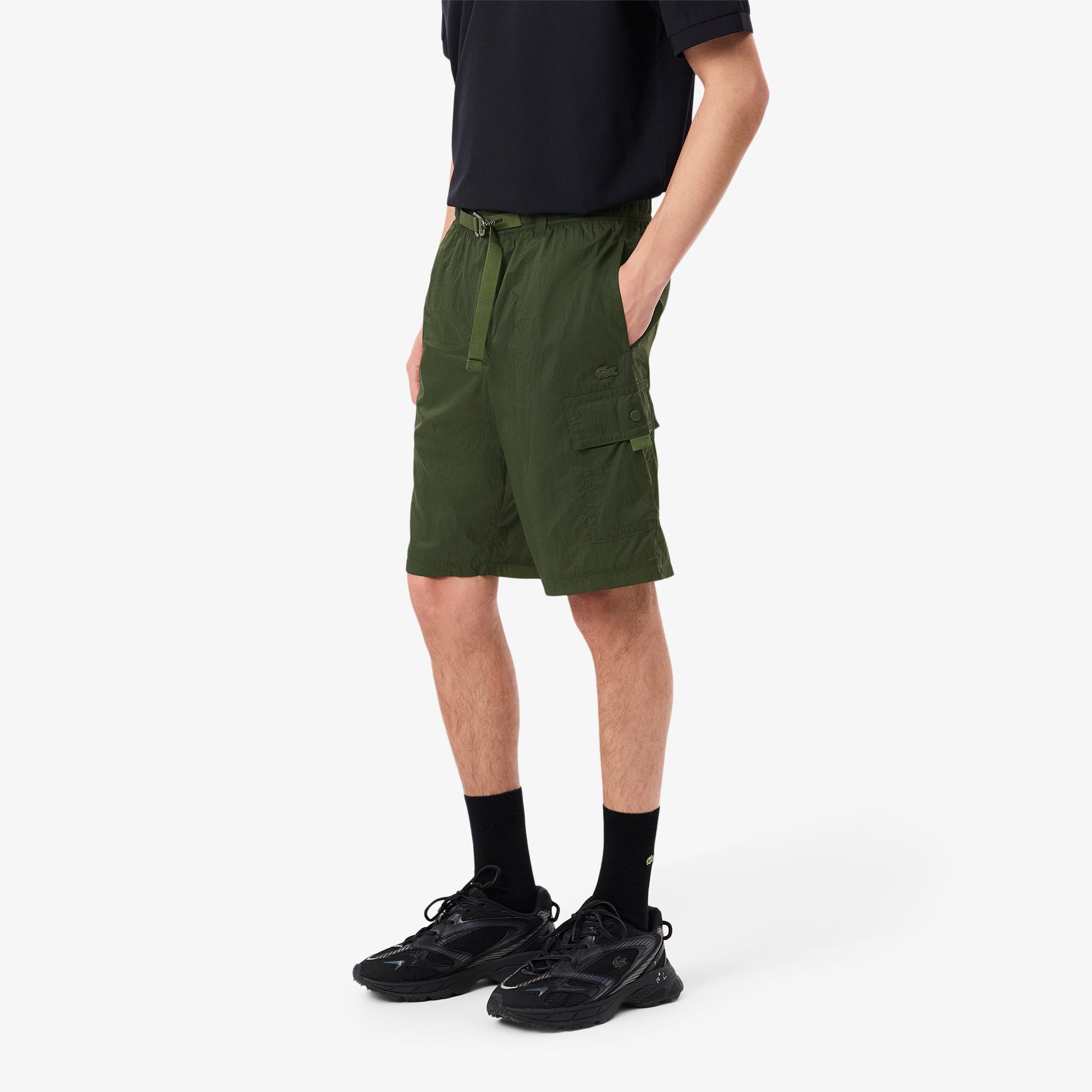 Lacoste Men Relaxed Fit Cargo Shorts