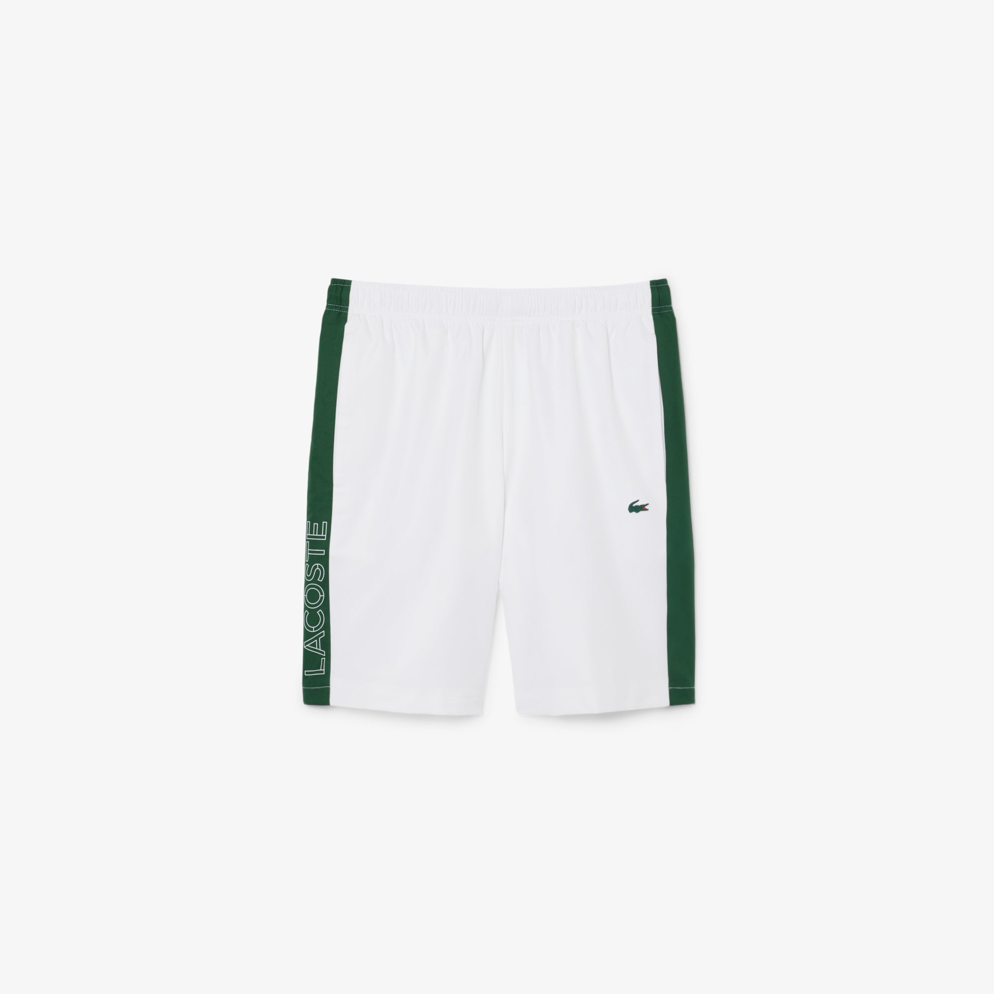 LACOSTE Diamond Taffeta Band Accent Sport Shorts