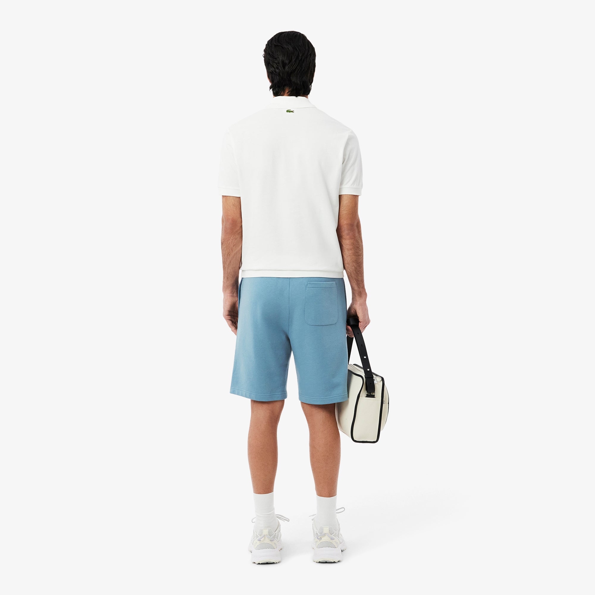 Lacoste Men Graphic Cotton Fleece Shorts