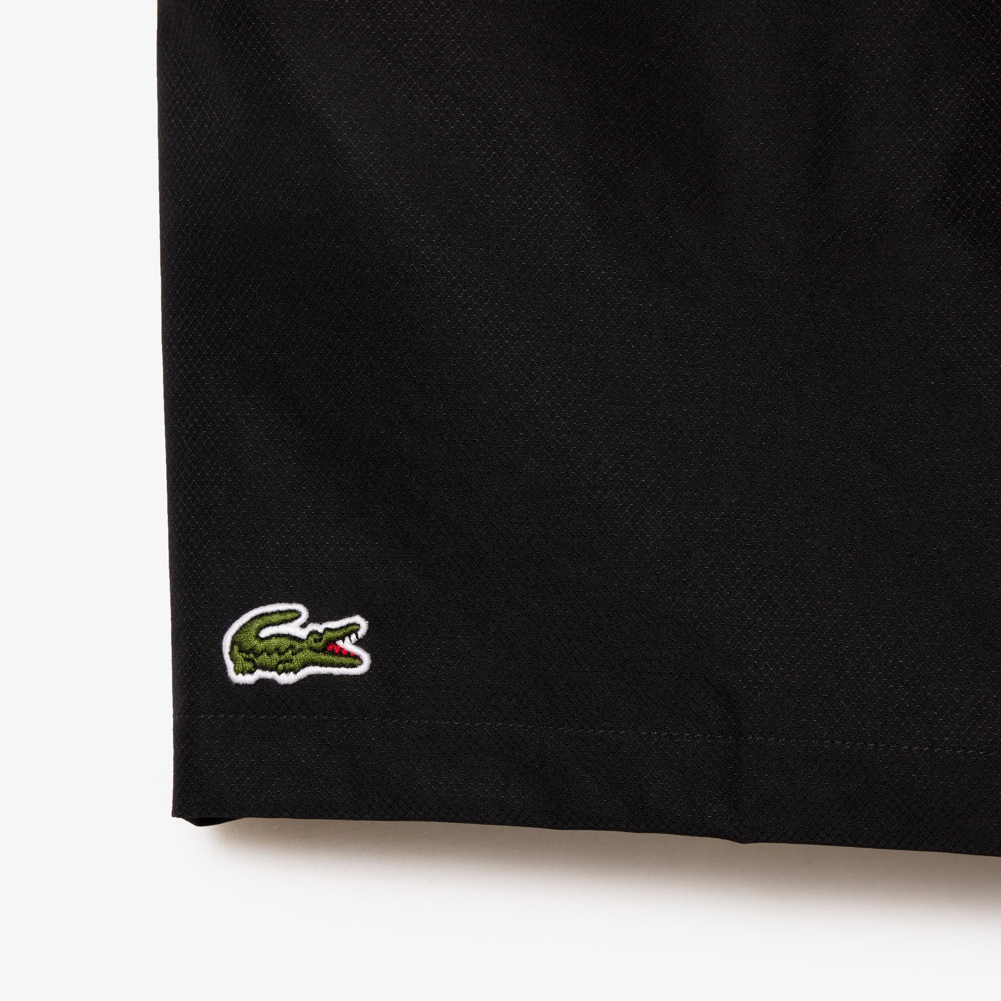 LACOSTE Men's Sport Tennis Shorts In Solid Diamond Weave Taffeta