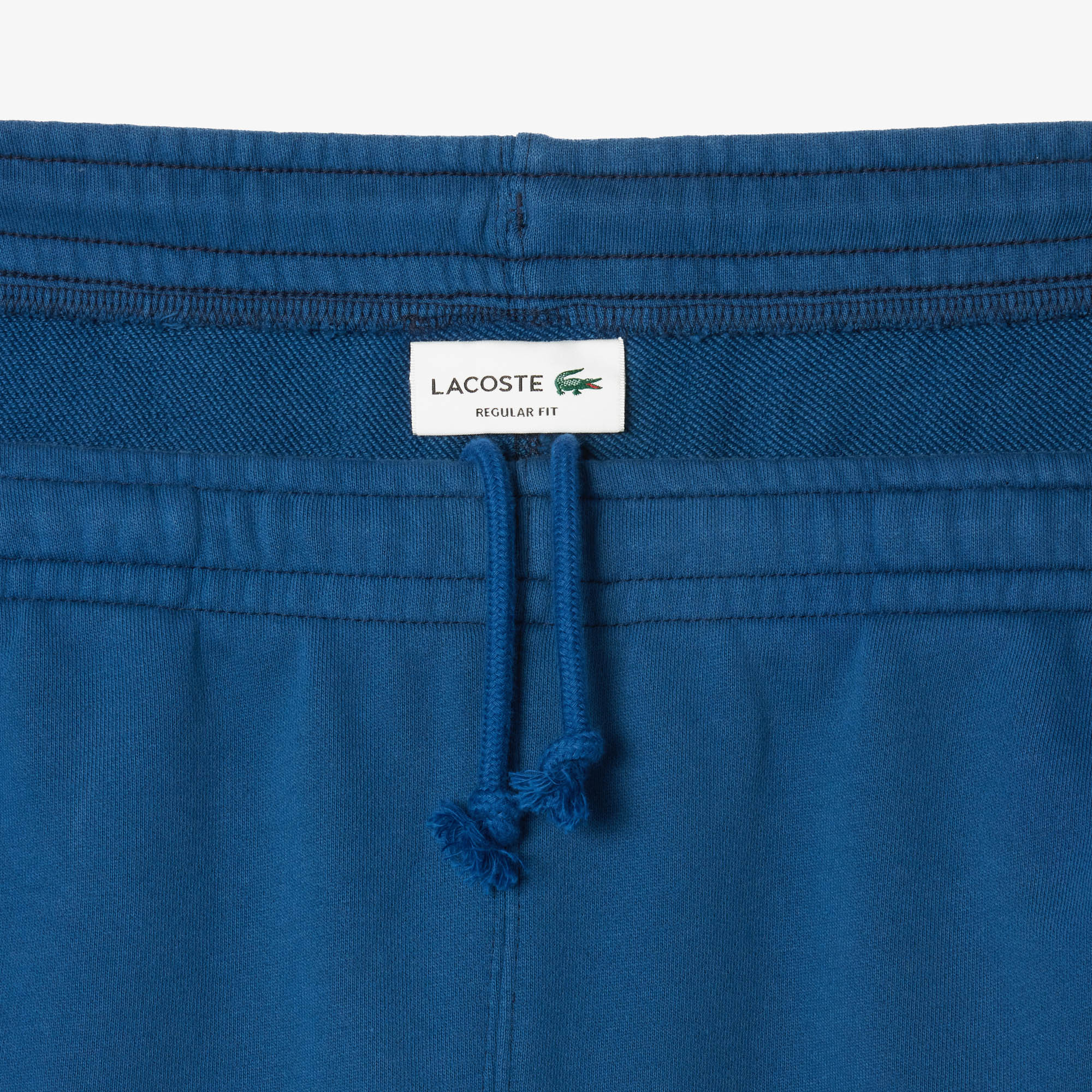 LACOSTE Men's Regular Fit Washed Effect Printed Fleece Shorts