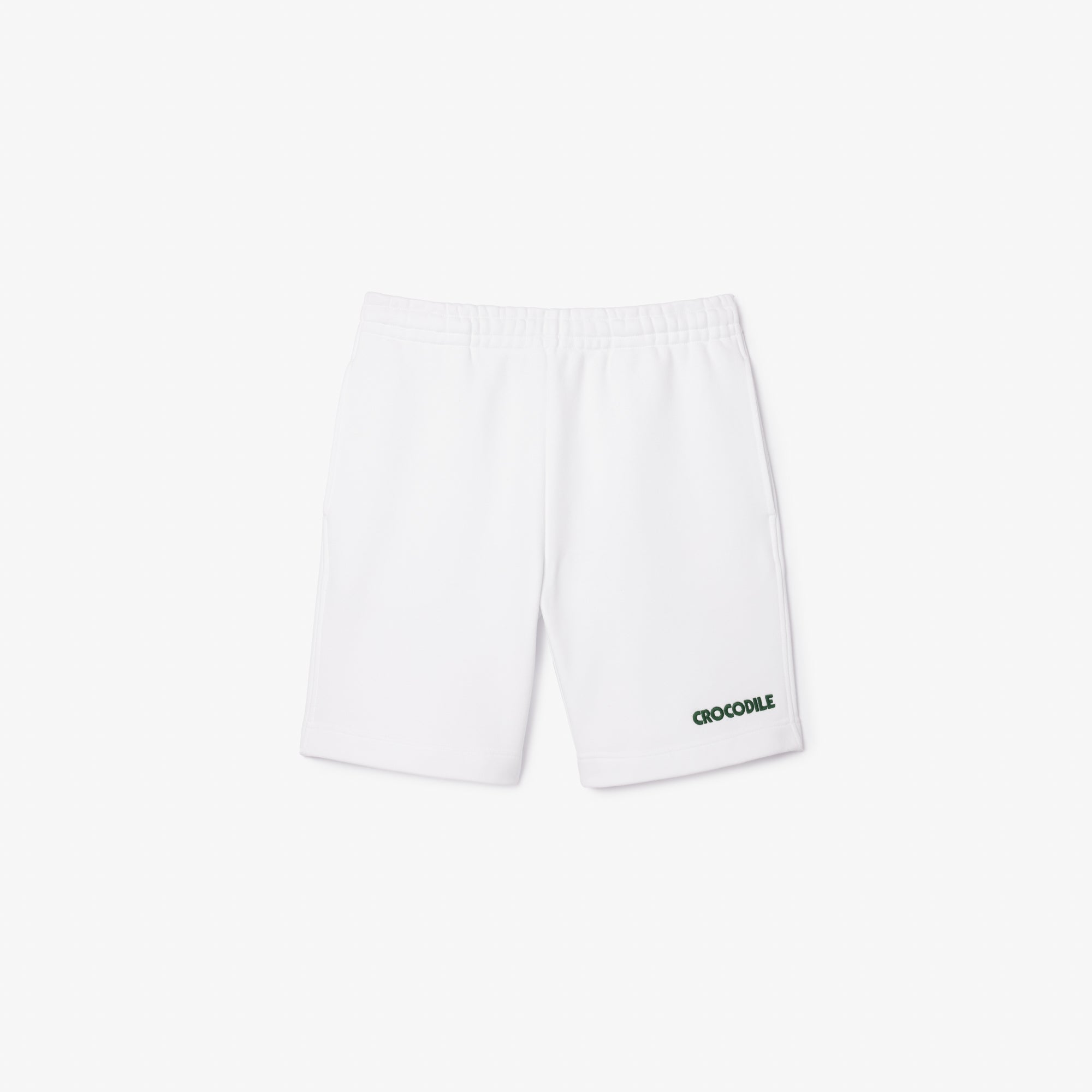 Lacoste Regular Fit Text Embroidery Fleece Shorts