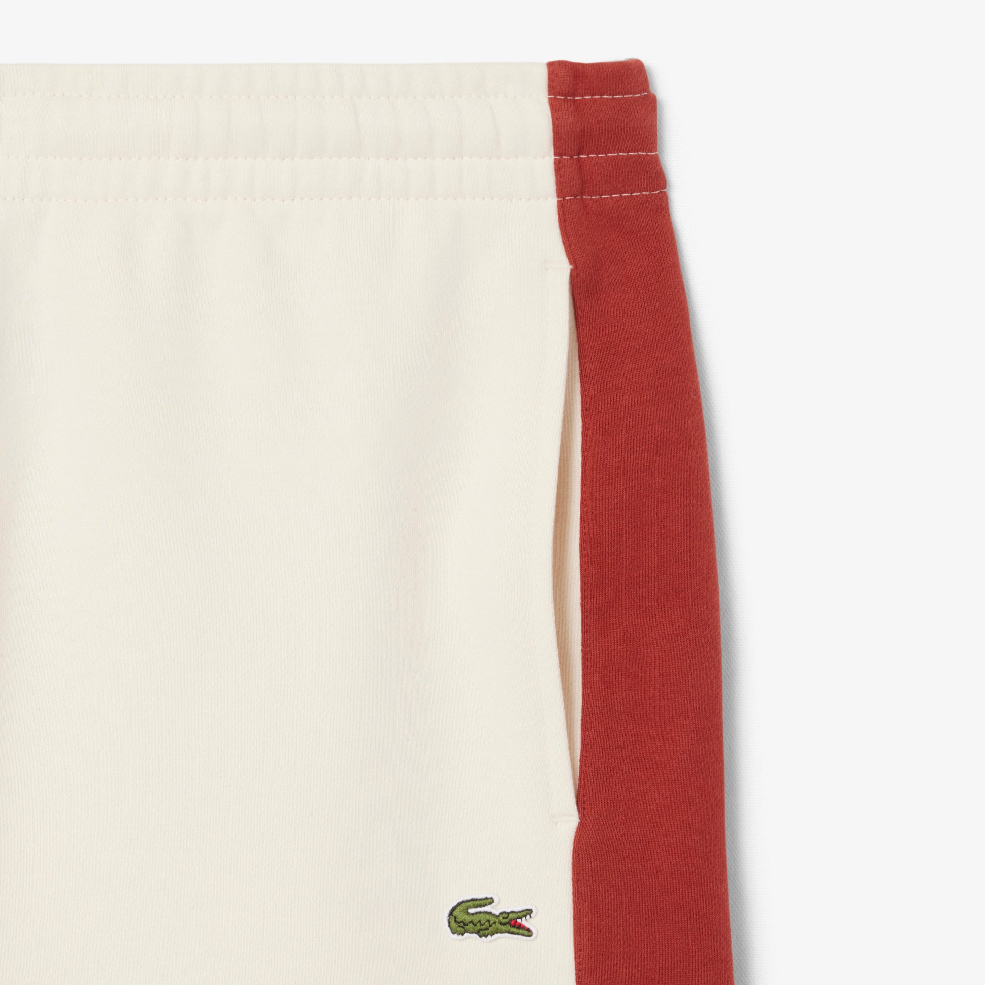 LACOSTE Men’s Cotton Fleece Colorblock Shorts