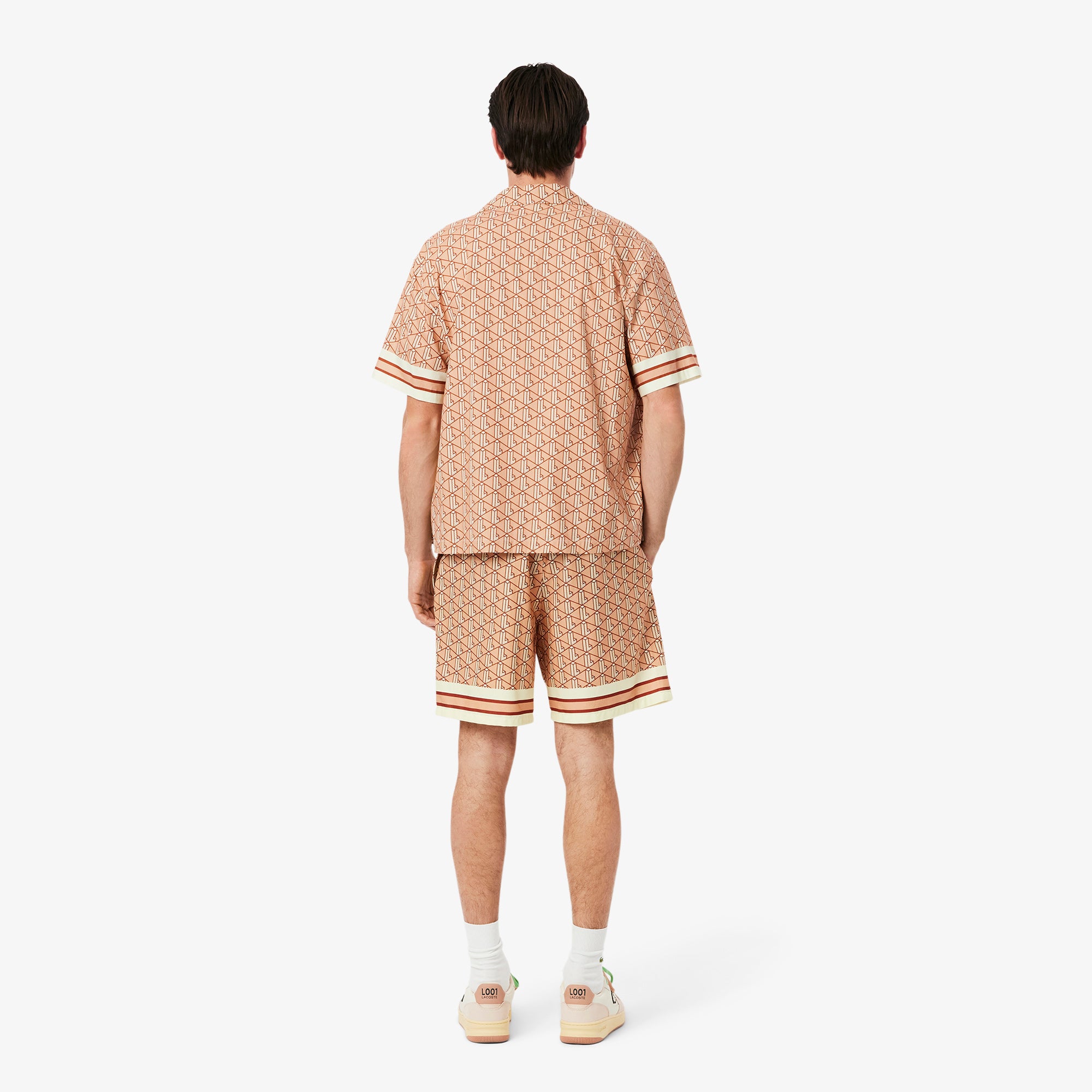 Lacoste Lightweight Monogram Print Shorts