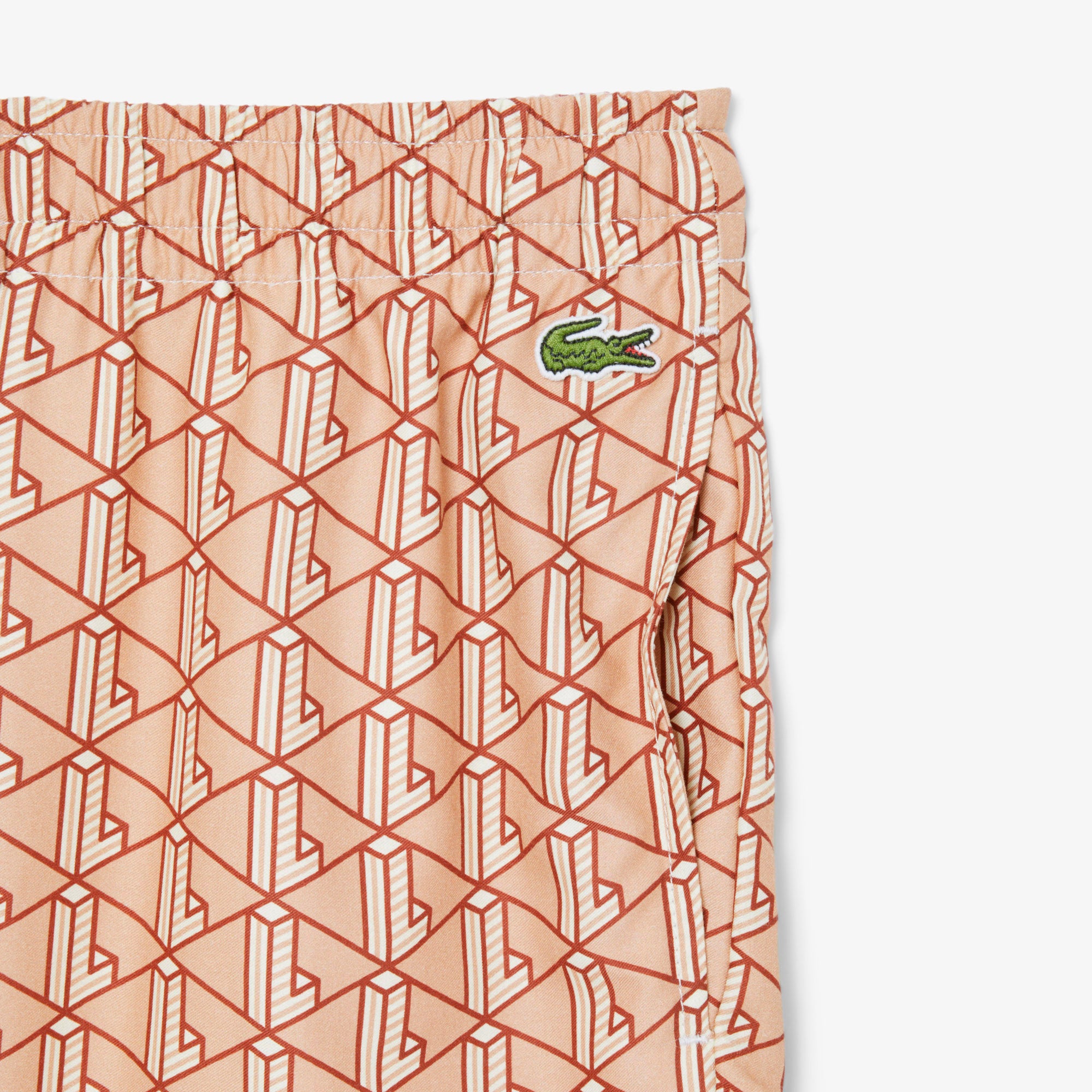 Lacoste Lightweight Monogram Print Shorts