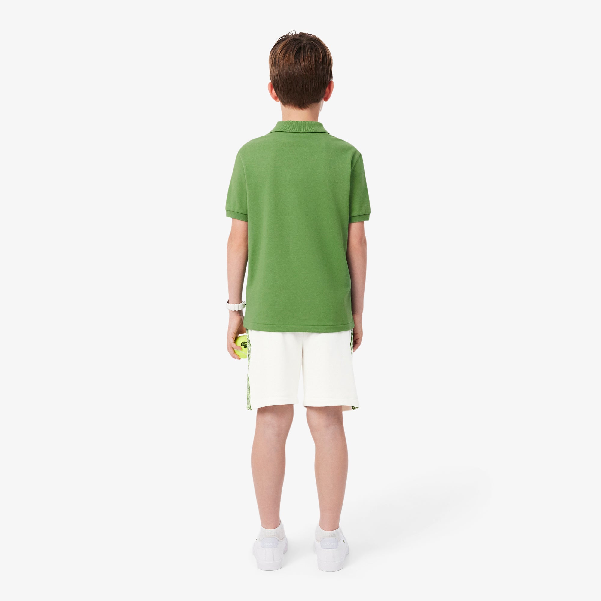 LACOSTE Boy Logo Stripe Shorts