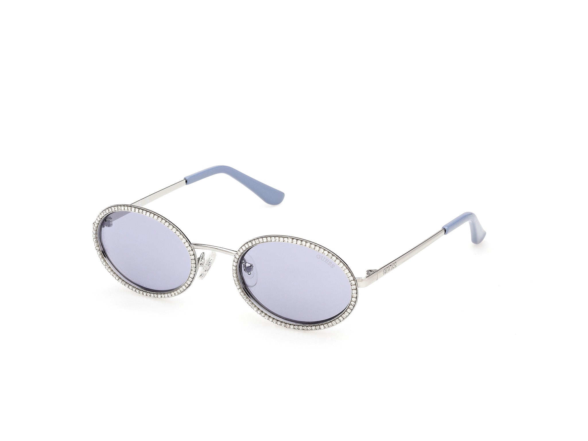 GUESS Women's Metal Oval Sunglasses