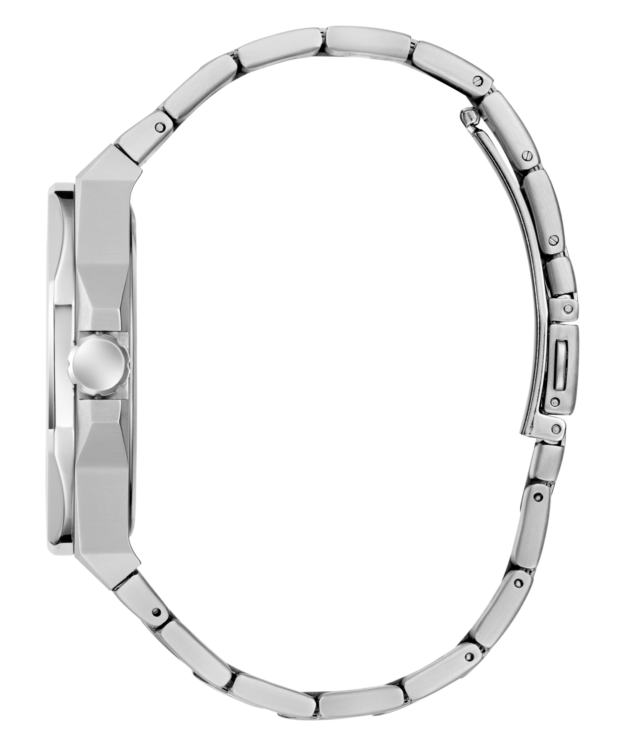 GUESS Men's Silver Tone Analog Watch