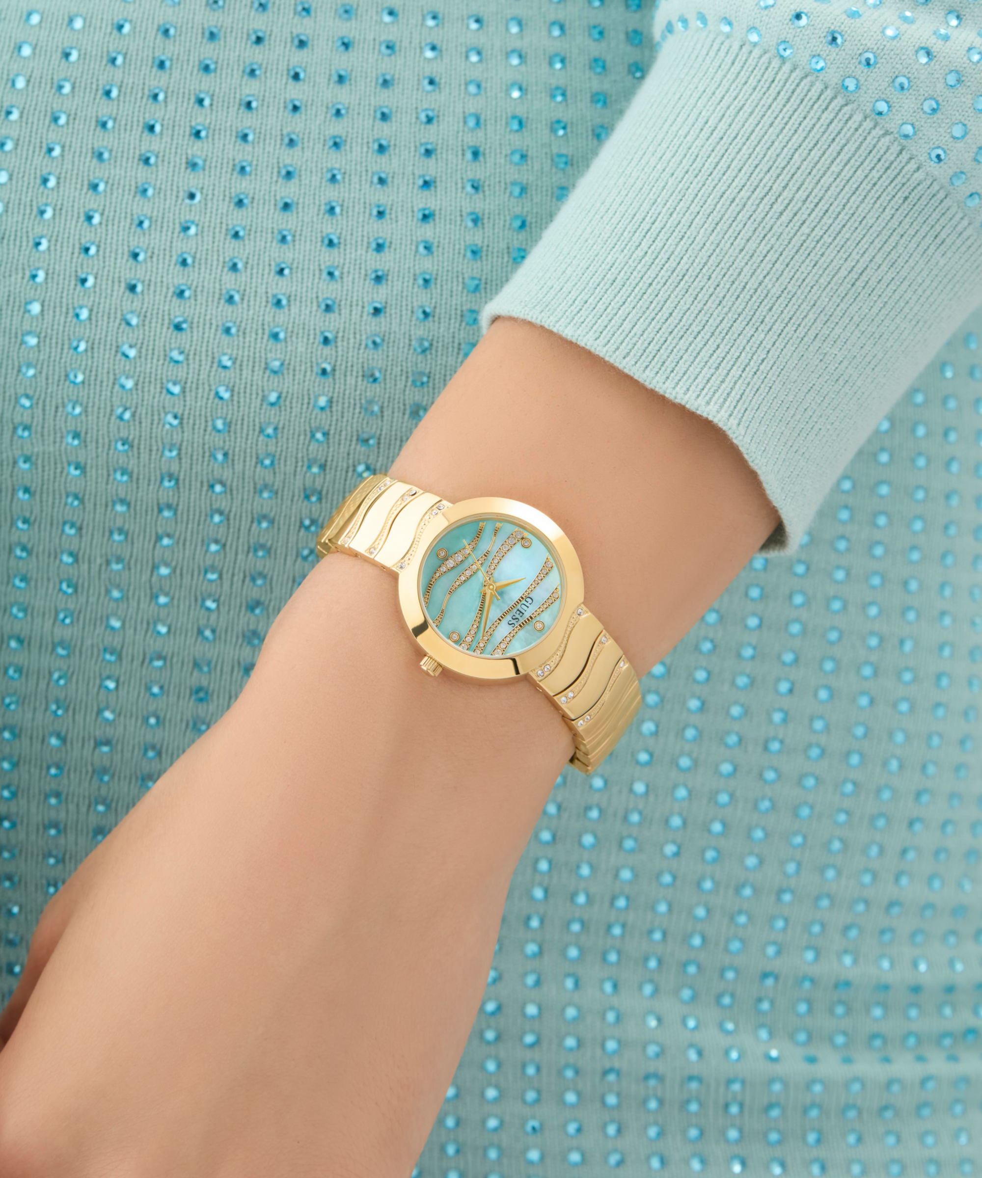 GUESS Ladies Gold Tone Analog Watch