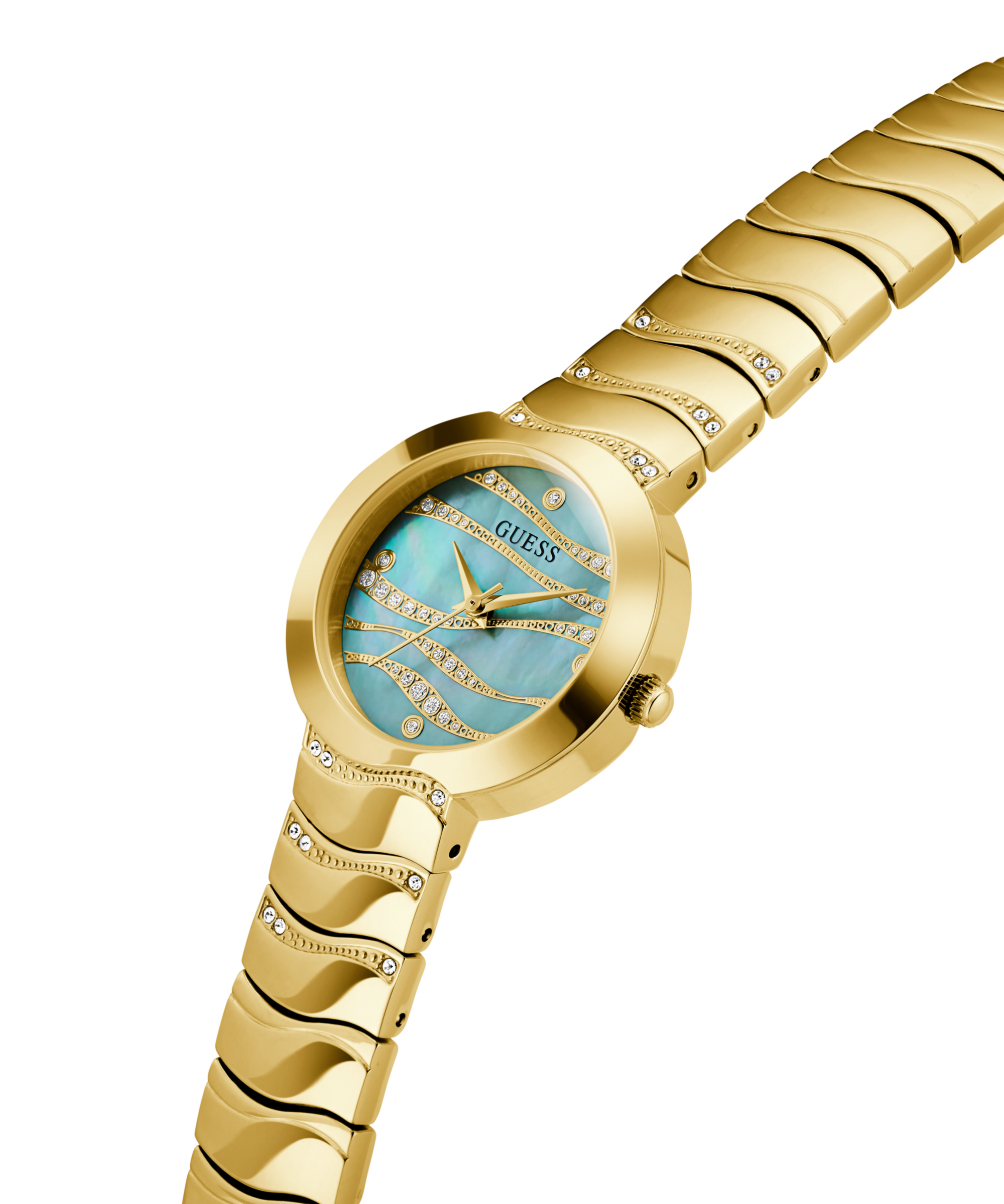 GUESS Ladies Gold Tone Analog Watch